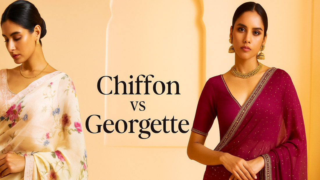 Chiffon vs Georgette Sarees: What’s Better for Festive Wear?