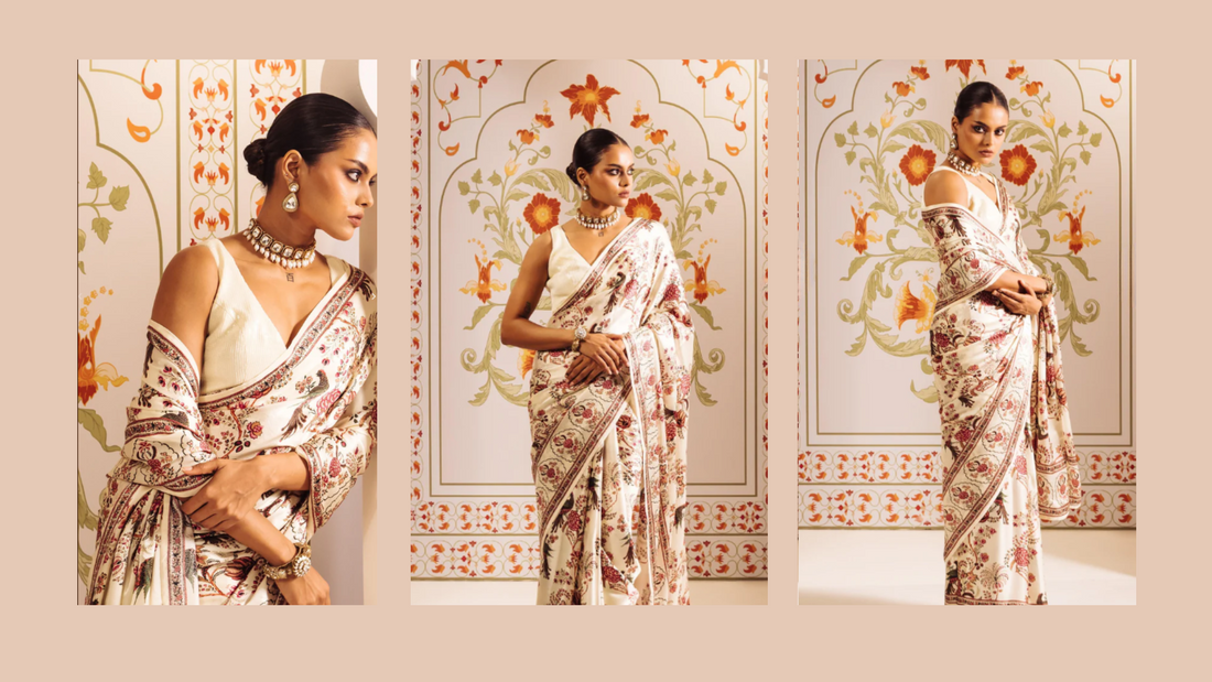 How to Style a Satin Silk Saree for a Cocktail Party