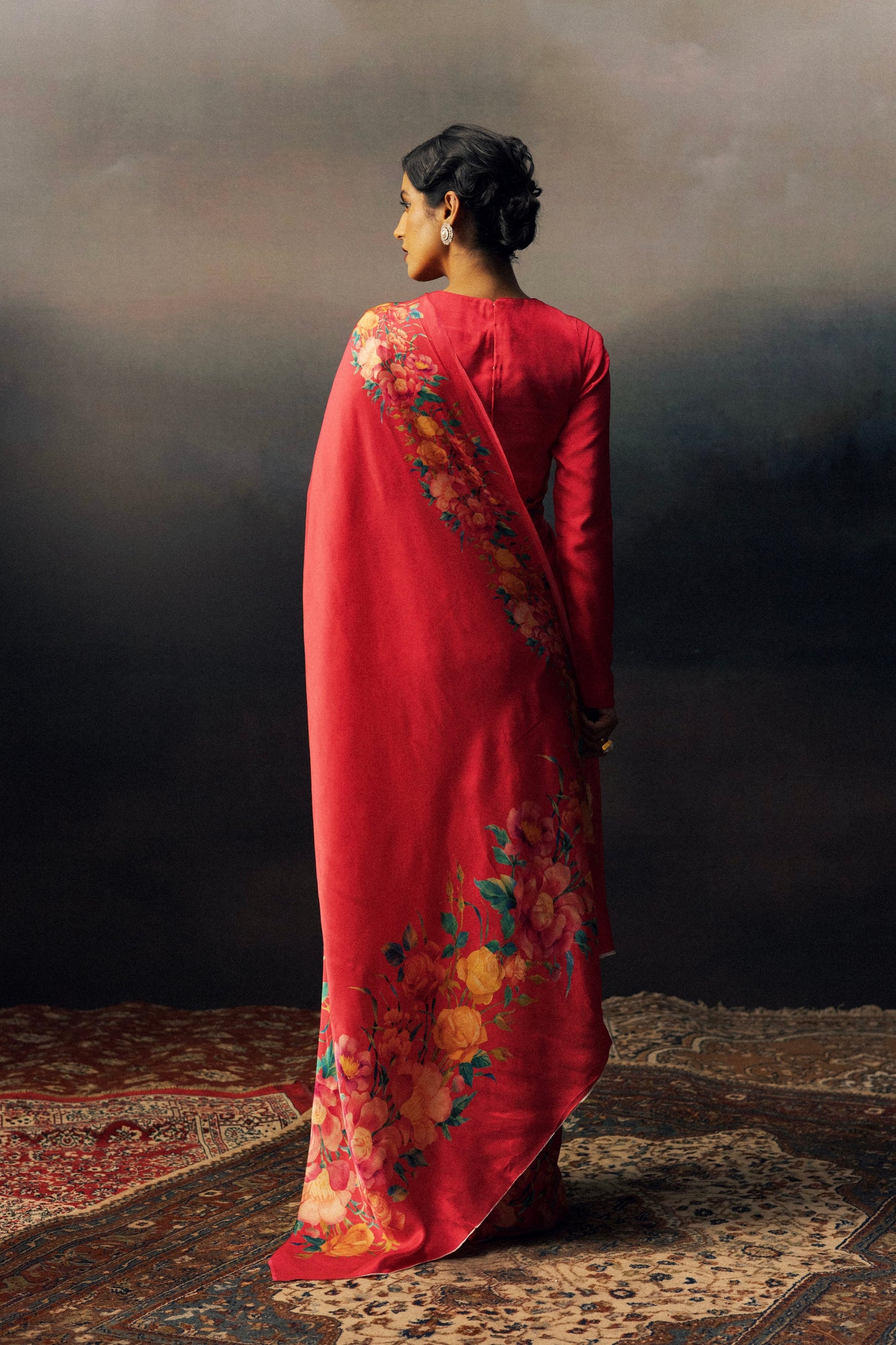 Uma Rani Pink Satin Silk Saree