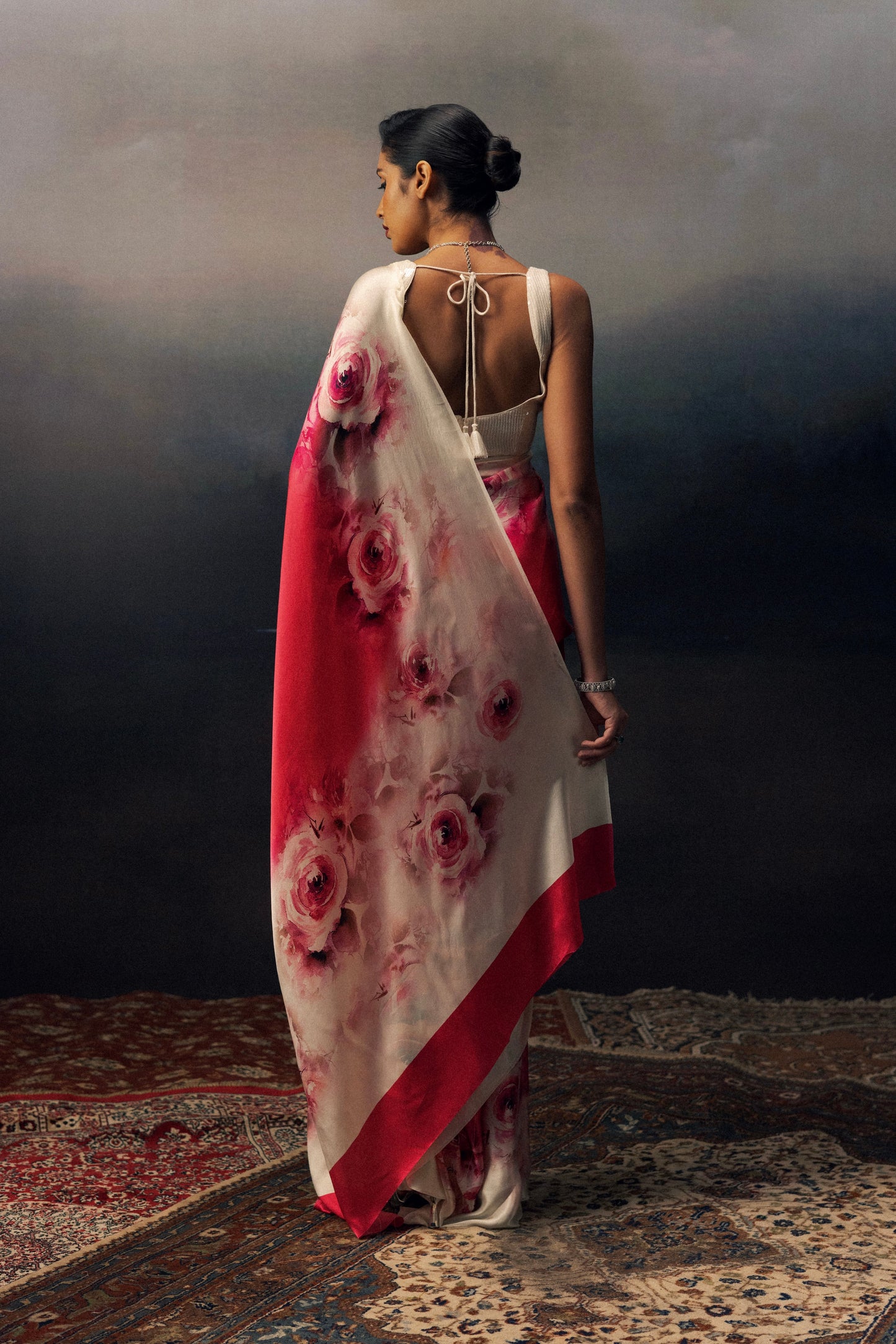 Sonia Rani Pink Satin Silk Saree