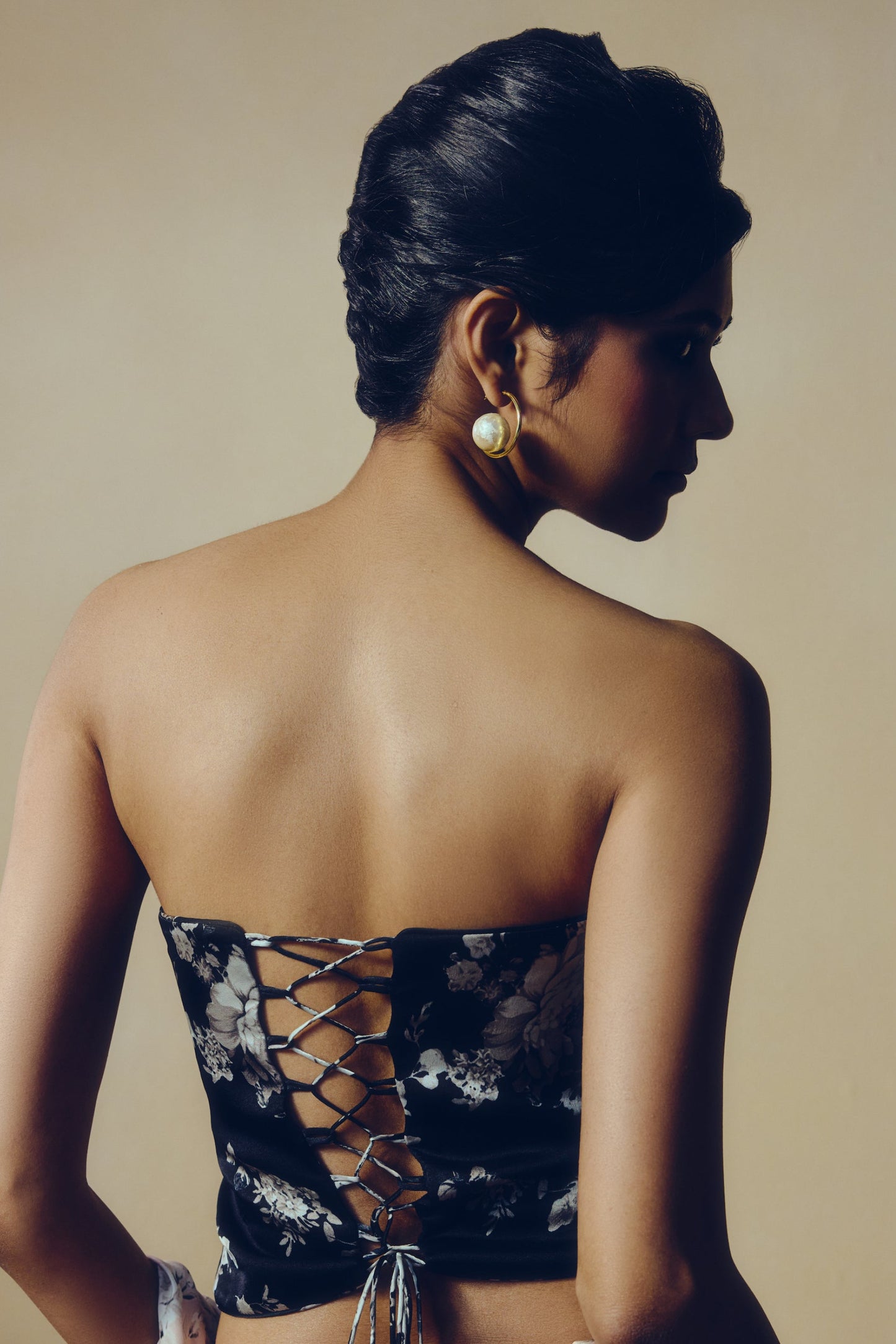 The Tara Corset in Black - Studio 113 Indian designer saree for women