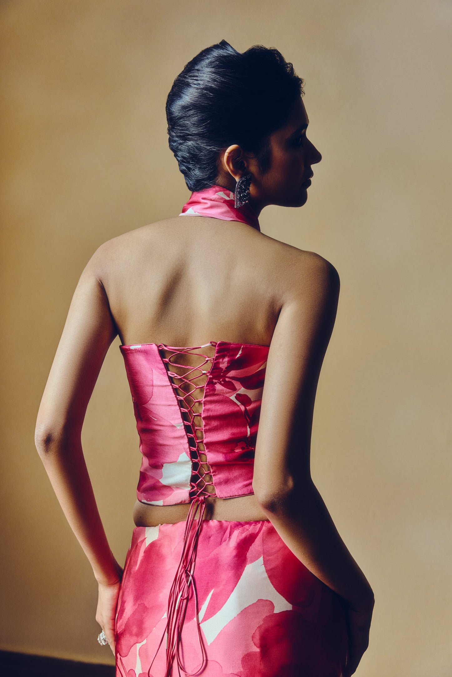 The Lara Corset in Fuschia - Studio 113 Indian designer saree for women