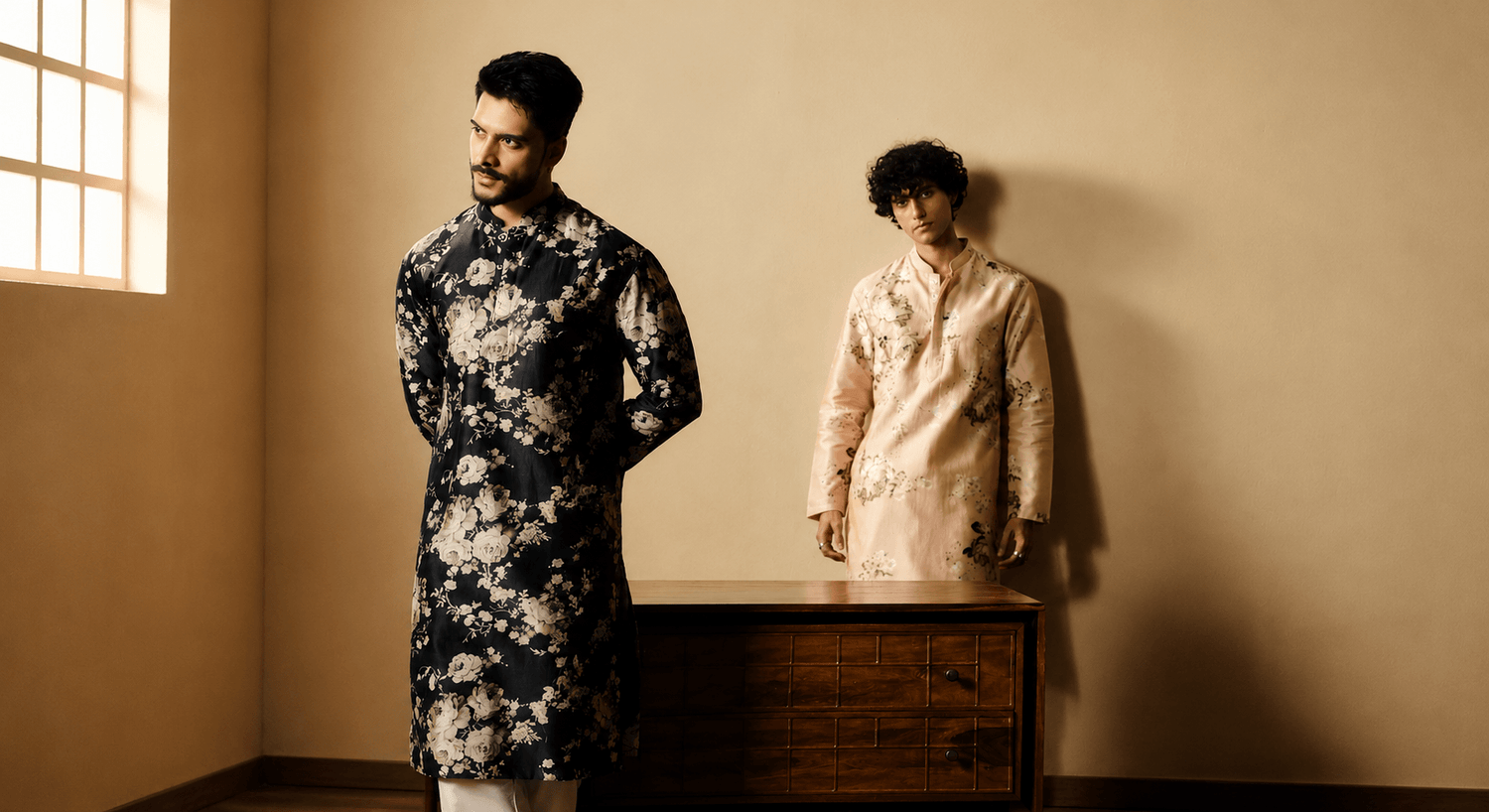 Silk Chanderi Kurta for Men