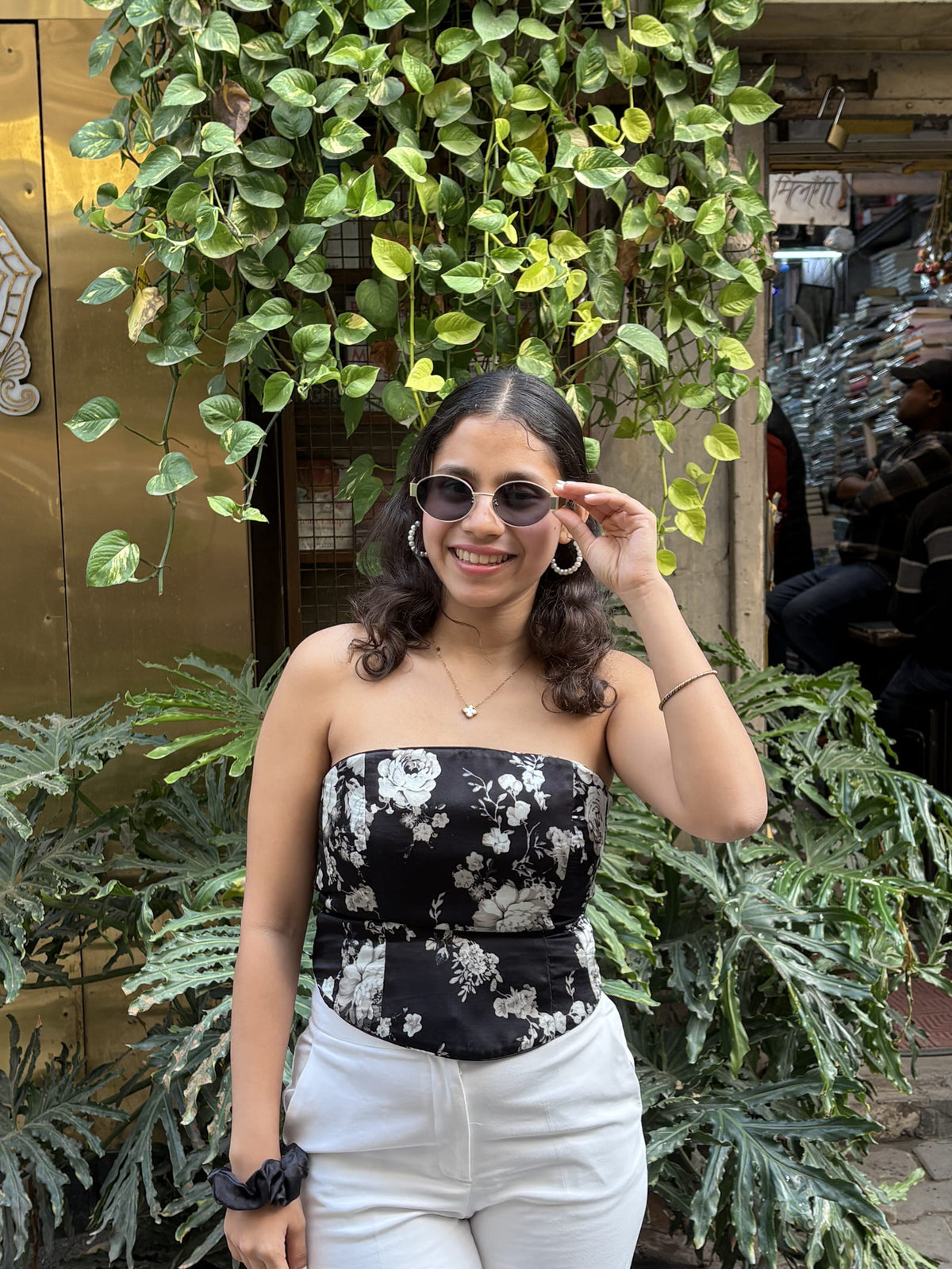 Saanyaa Goenka in Studio 113 The Tara Corset in Black