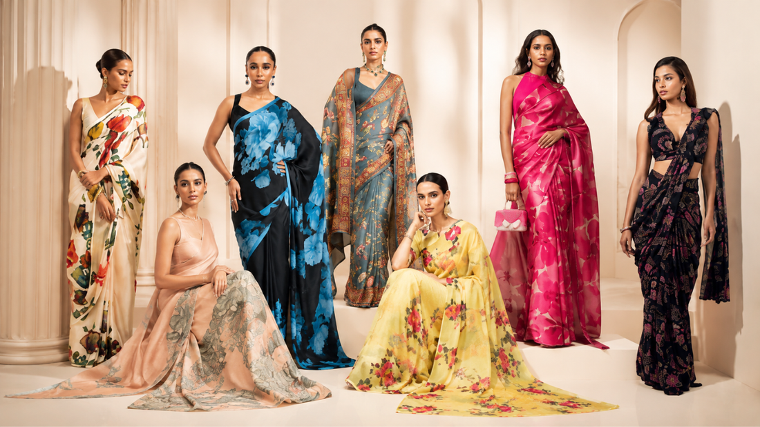 7 Lightweight Sarees for Weddings That Look Elegant Without Feeling Heavy