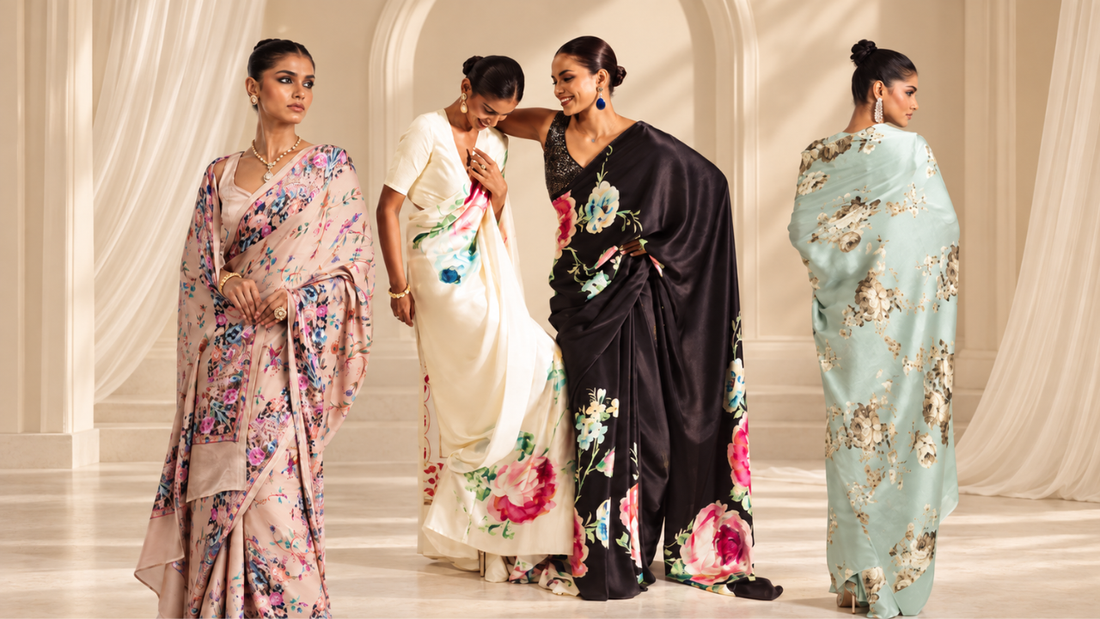 Big Floral Prints vs Small Floral Prints: Which Saree Should You Choose