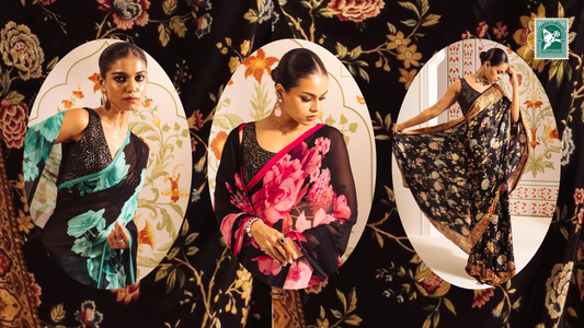 What to Wear to a Garden Party? Try These Floral Designer Sarees