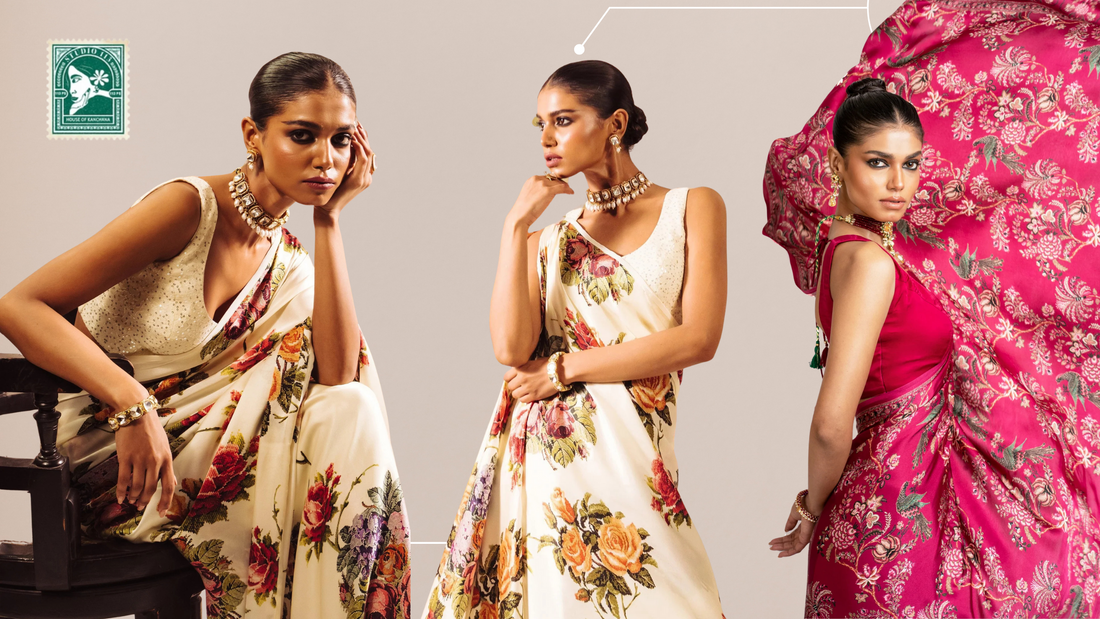 What to Wear to a Garden Party? Try These Floral Designer Sarees