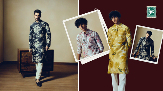 Floral Print Kurta for Men vs Geometric Print: Which Suits You?