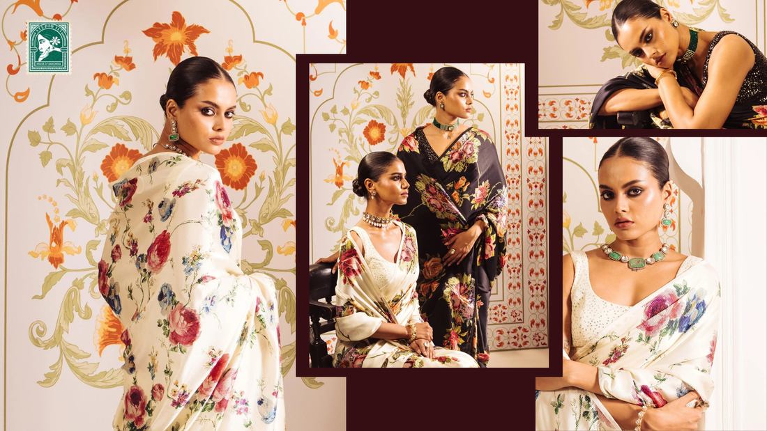 What Makes a Flower Print Georgette Saree a Popular Choice