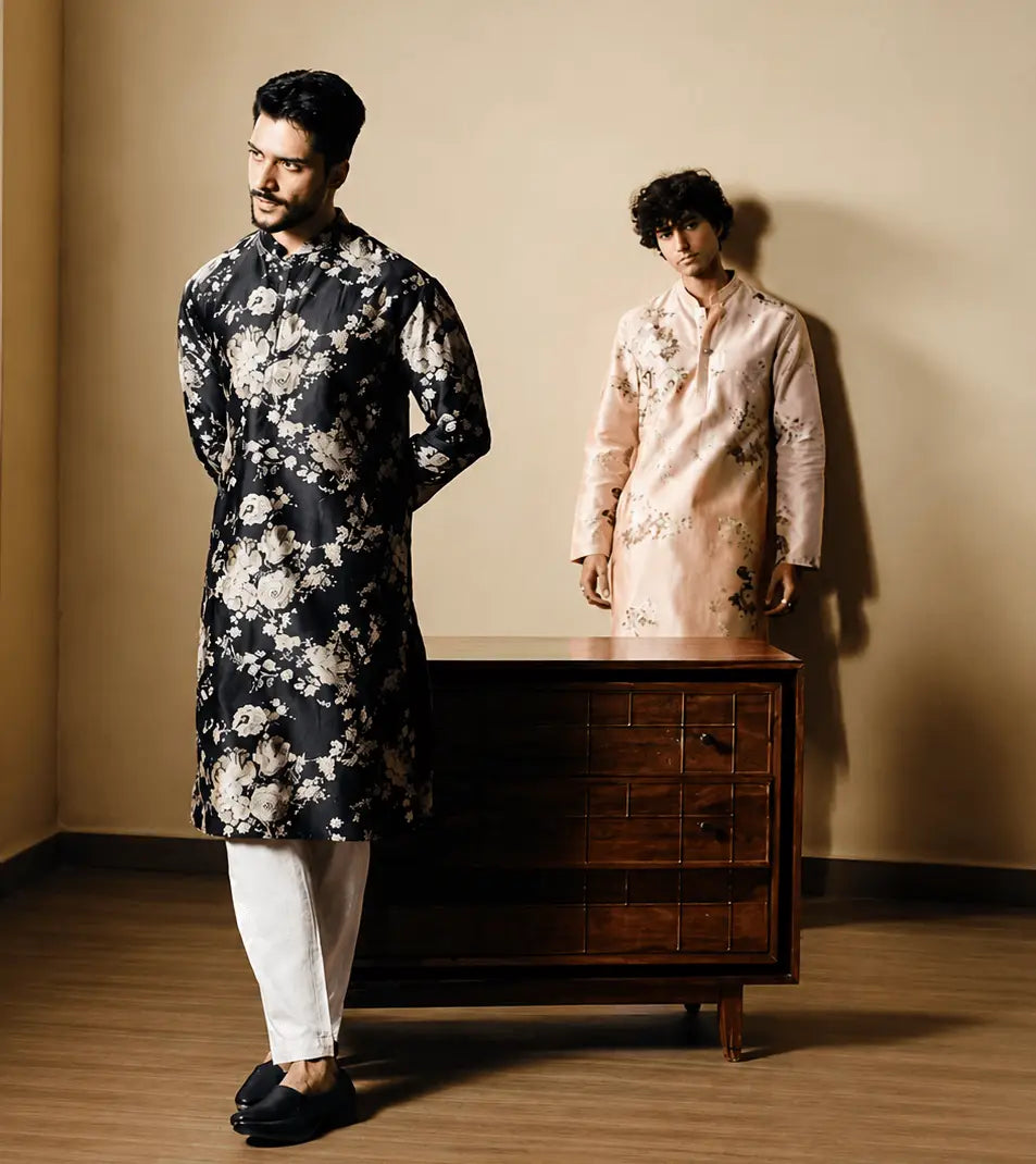 Silk Chanderi Kurta for Men