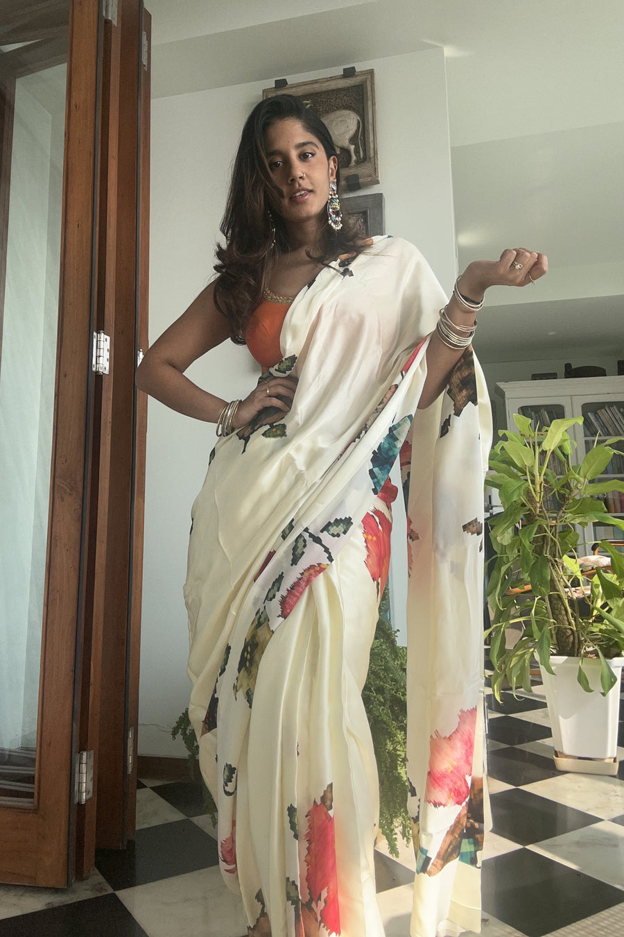 Tanya Sharma in The Zeba Saree - Studio 113 Indian designer saree for women