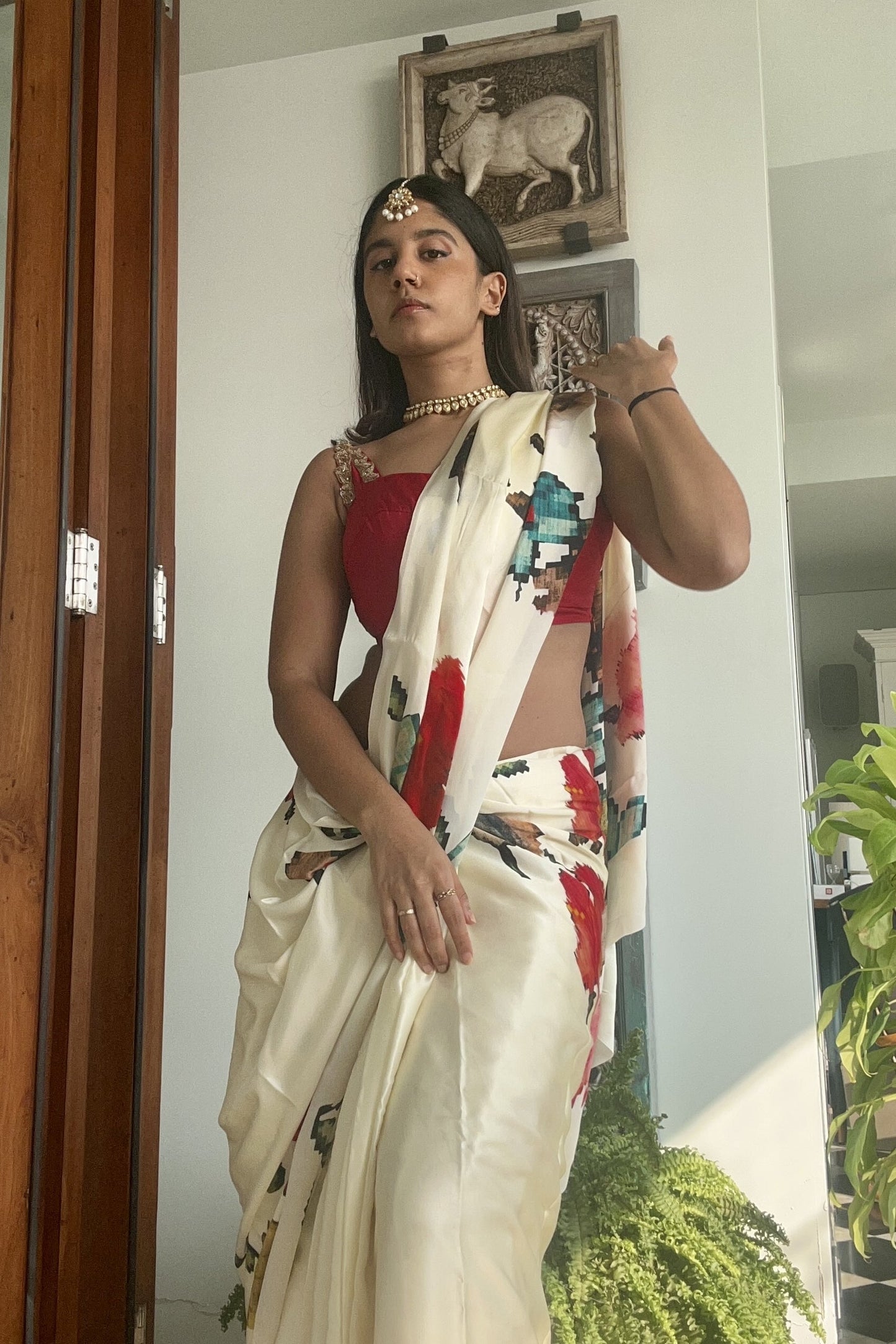 Tanya Sharma in The Zeba Saree - Studio 113 Indian designer saree for women
