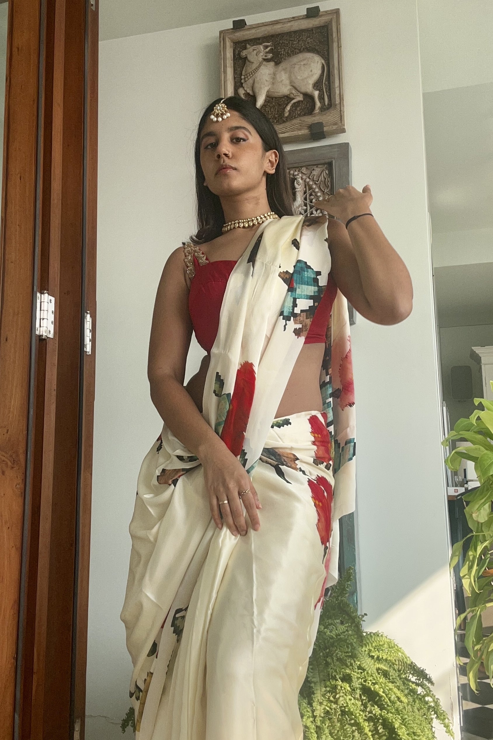 Tanya Sharma in The Zeba Saree - Studio 113 Indian designer saree for women