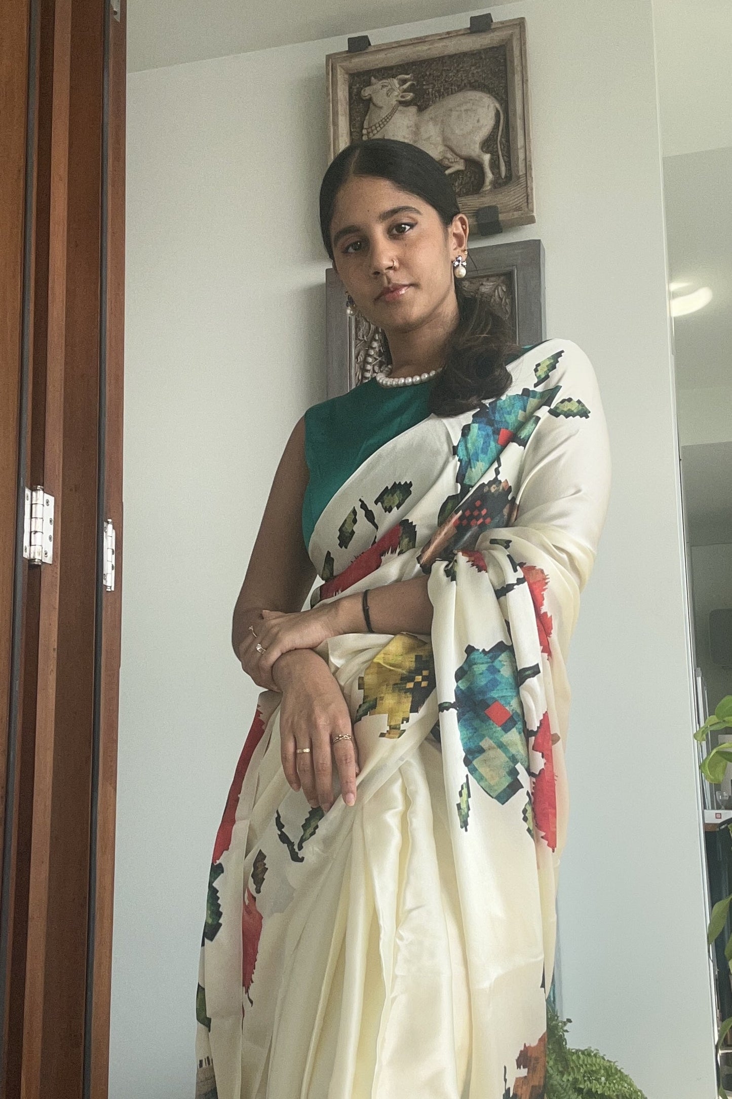 Tanya Sharma in The Zeba Saree - Studio 113 Indian designer saree for women