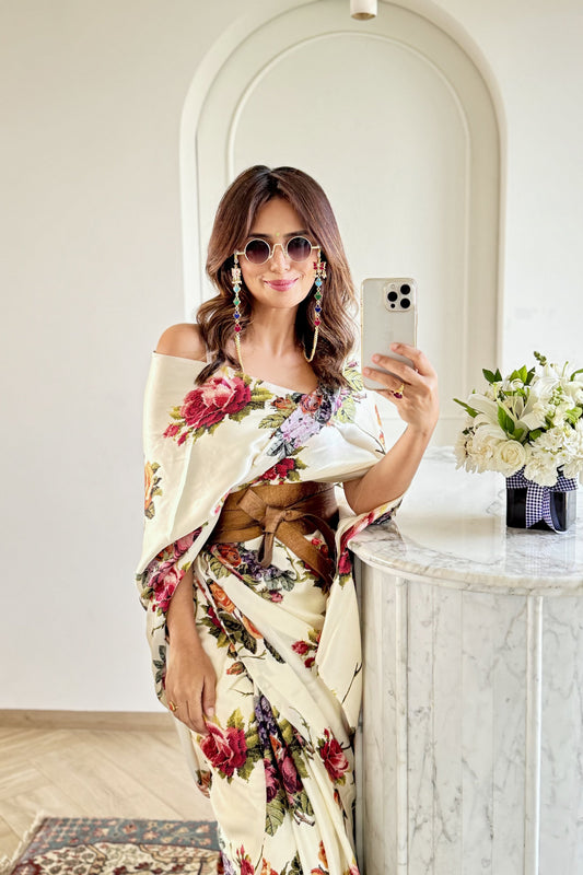 Roshni Chopra in The Mona Saree - Studio 113 Indian designer saree for women