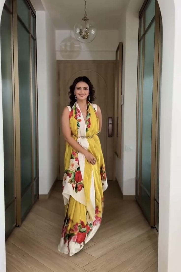 Roshni Chopra in The Urmila Saree - Studio 113 Indian designer saree for women