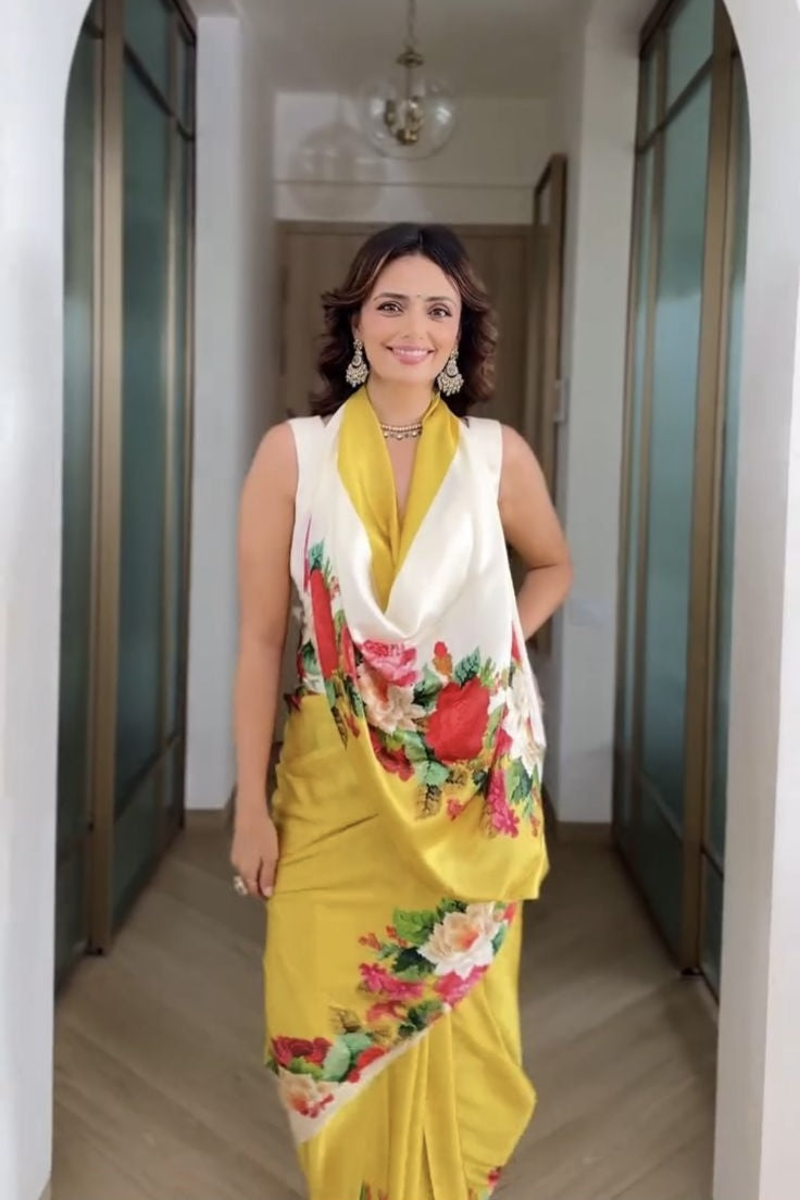 Roshni Chopra in The Urmila Saree - Studio 113 Indian designer saree for women