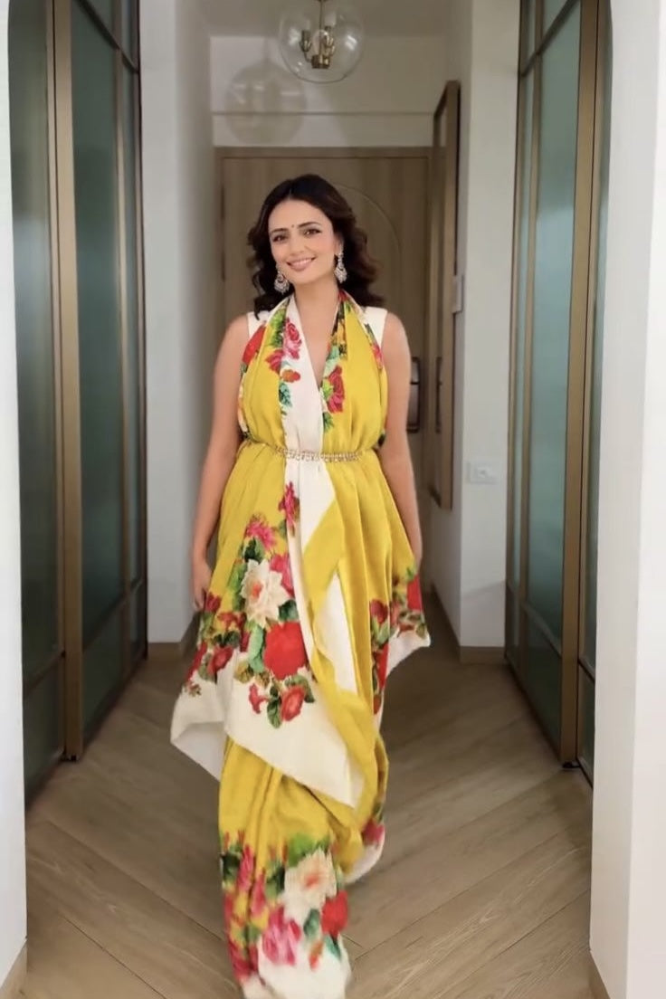 Roshni Chopra in The Urmila Saree - Studio 113 Indian designer saree for women