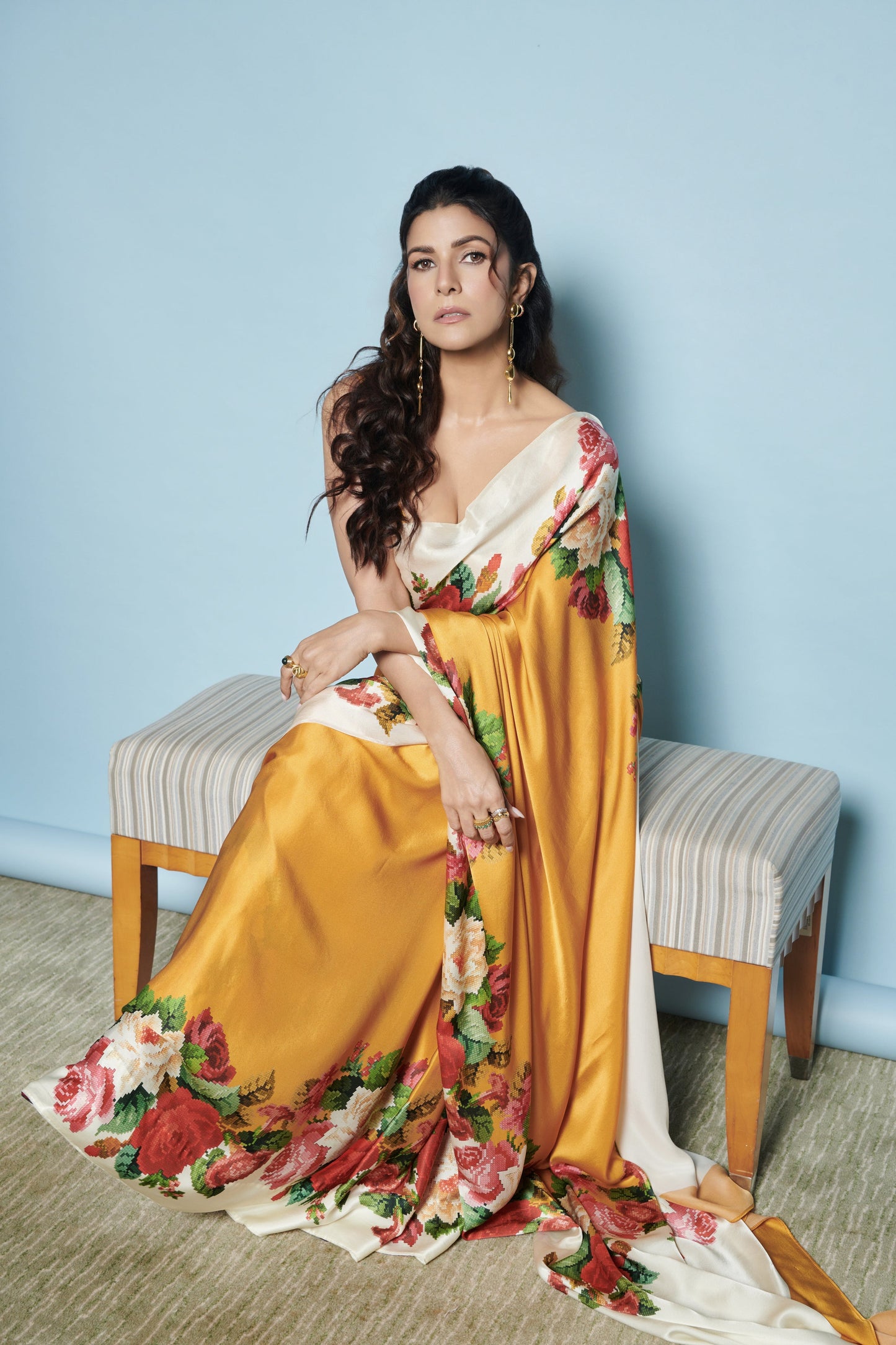 Nimrat Kaur in The Urmila Saree - Studio 113 Indian designer saree for women