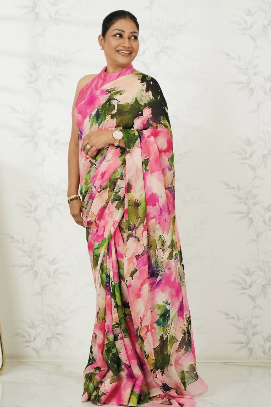 Dolly Jain in The Ruby Saree - Studio 113 Indian designer saree for women