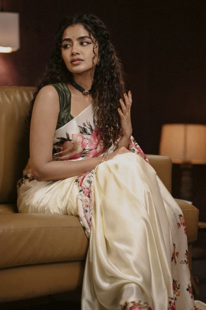 Anupama Parameswaran in The Uma Saree - Studio 113 Indian designer saree for women