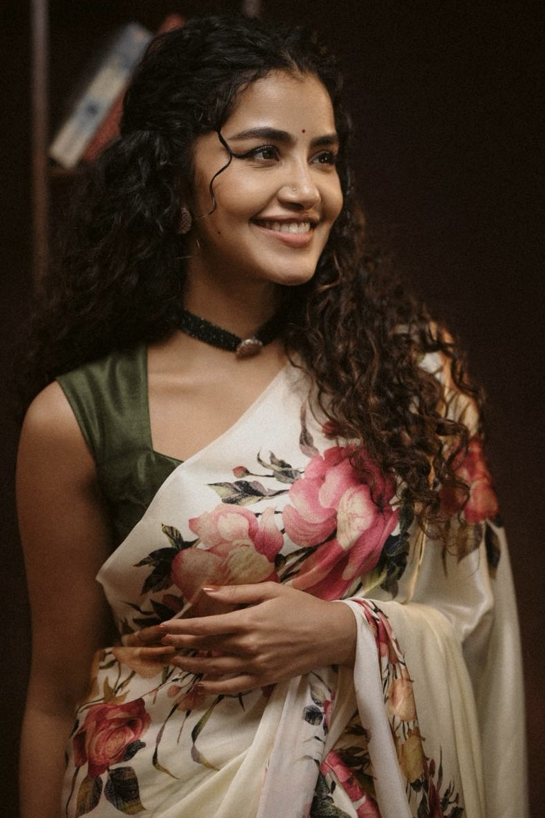Anupama Parameswaran in The Uma Saree - Studio 113 Indian designer saree for women