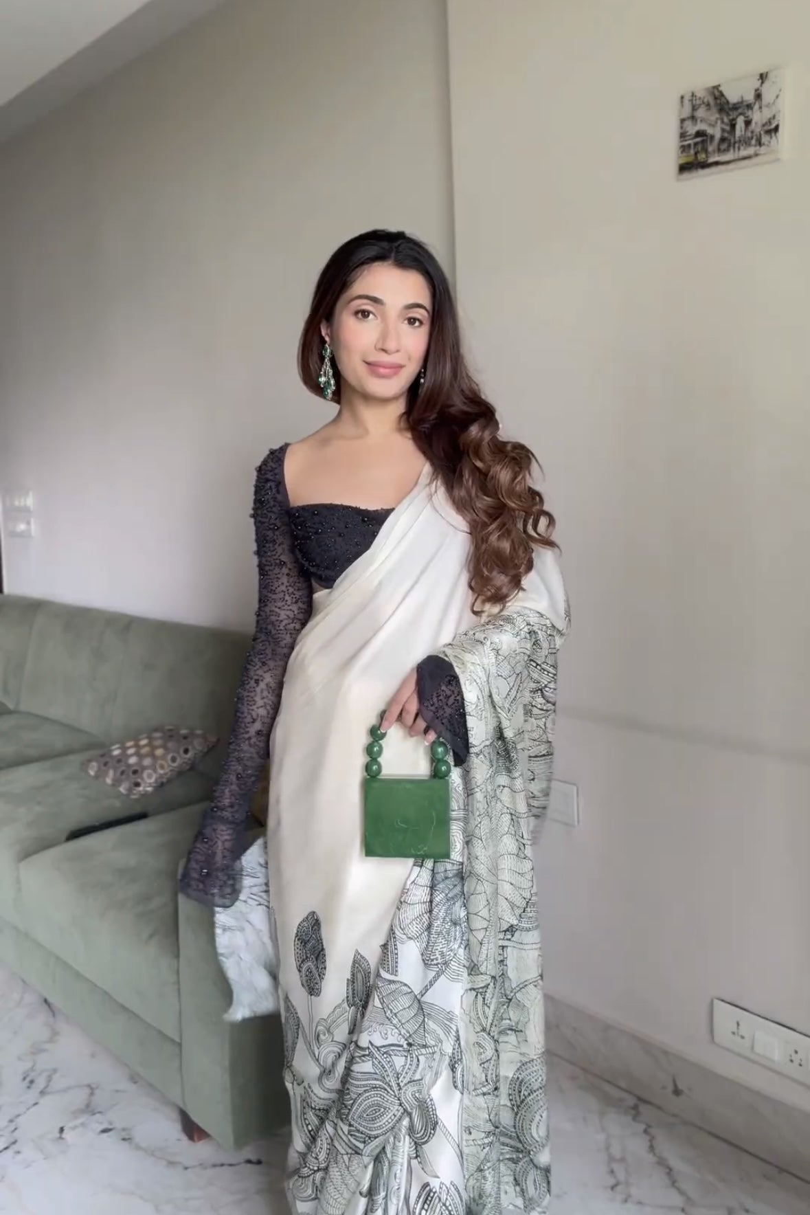 Avantika Chhabria in The Maya Satin Silk Saree