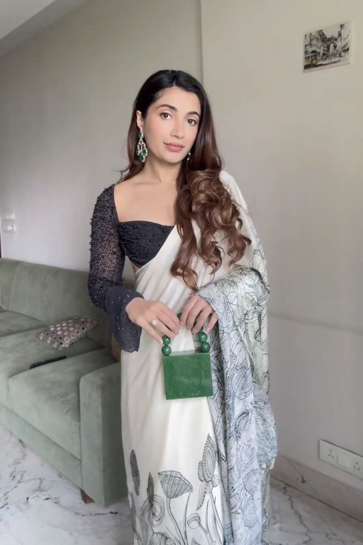 Avantika Chhabria in The Maya Satin Silk Saree