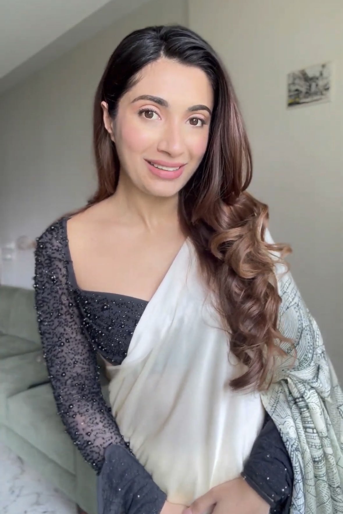 Avantika Chhabria in The Maya Satin Silk Saree