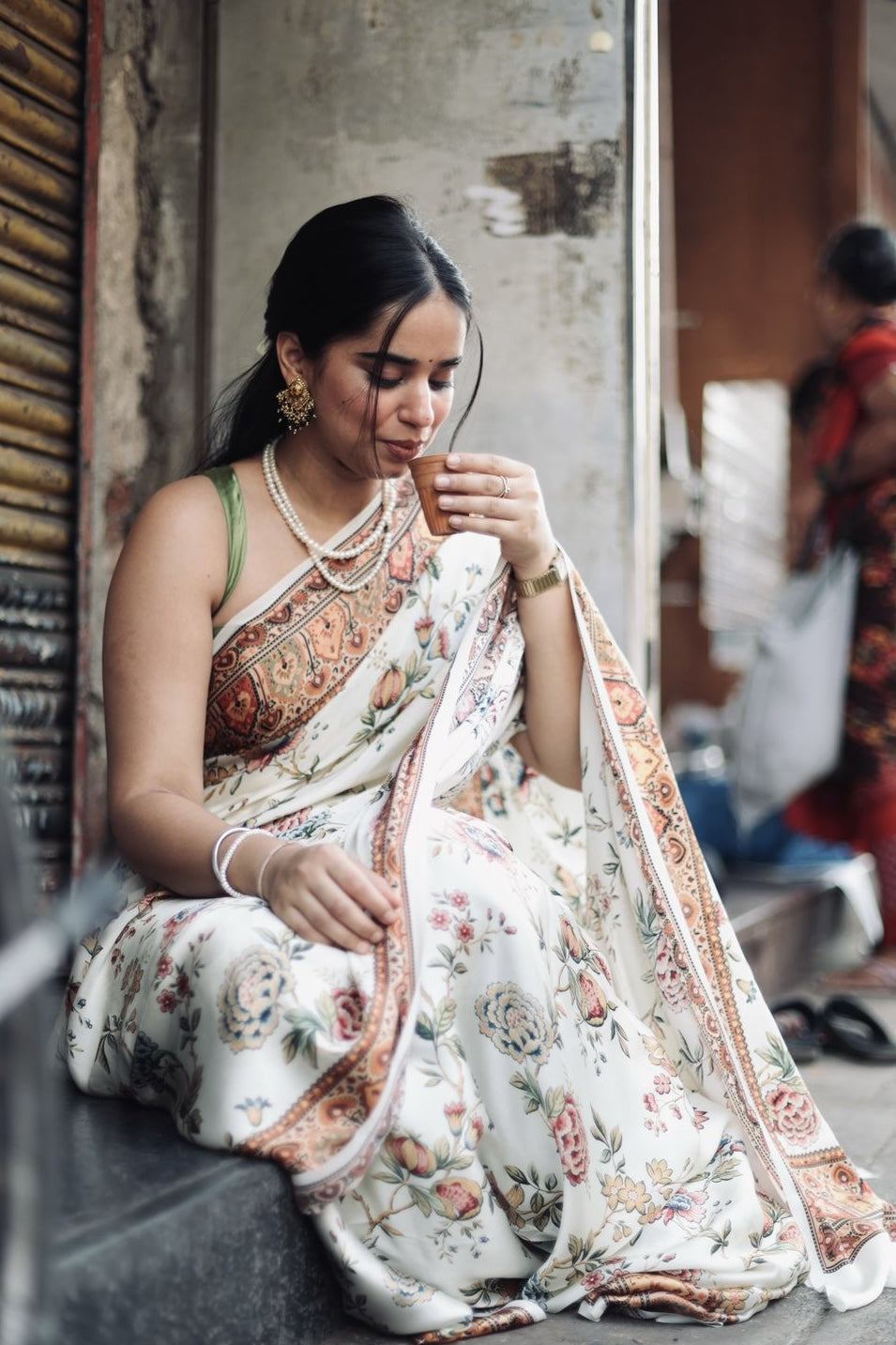 Nia Pandya in The Zoya Saree - Studio 113 Indian designer saree for women