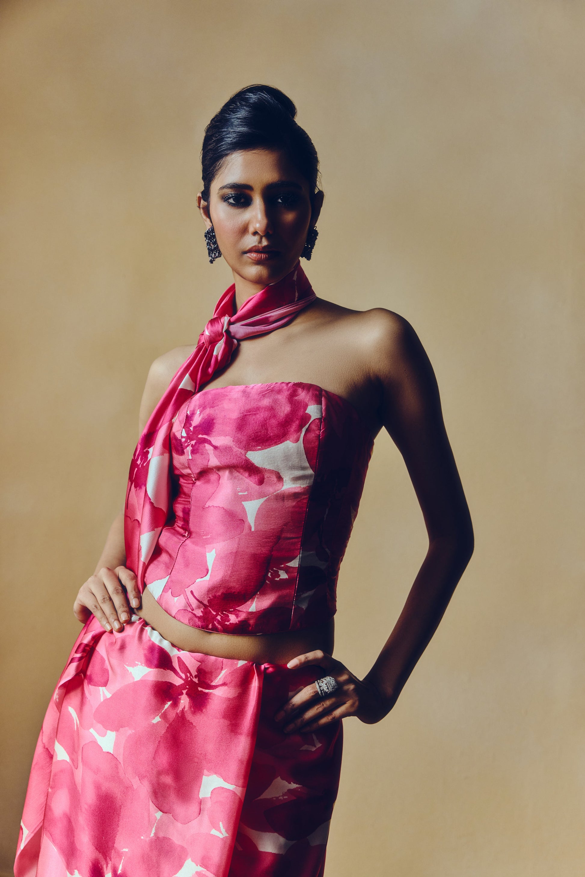 The Lara Corset in Fuschia - Studio 113 Indian designer saree for women