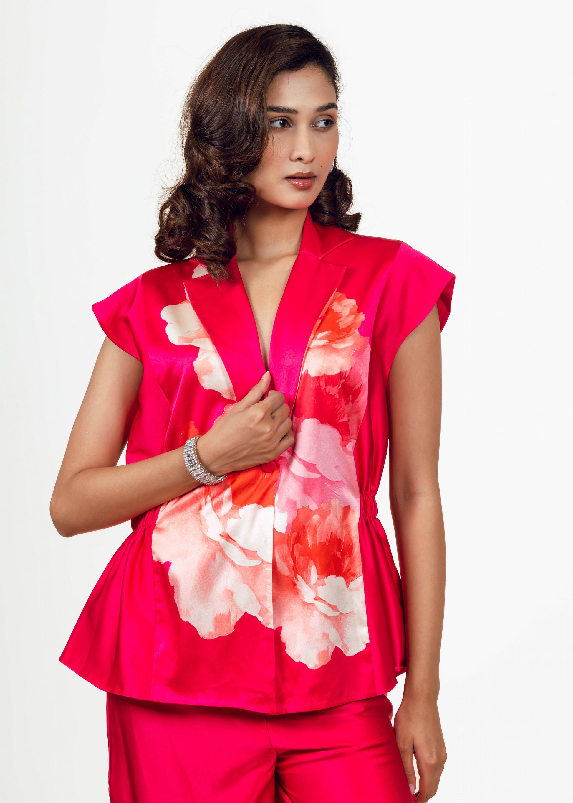 Roma Rani Pink Blazer Set