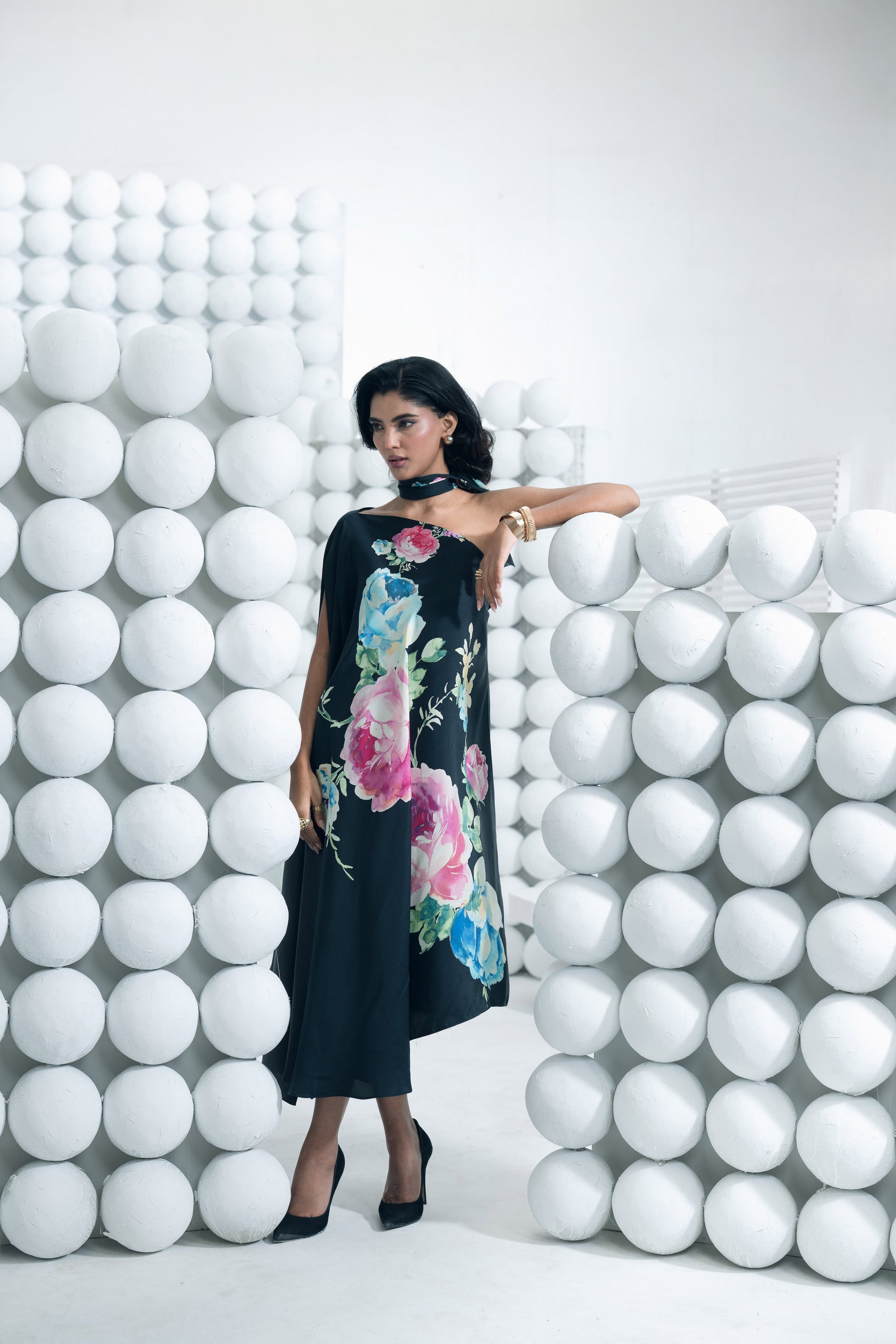 Shyla Black One Shoulder Dress