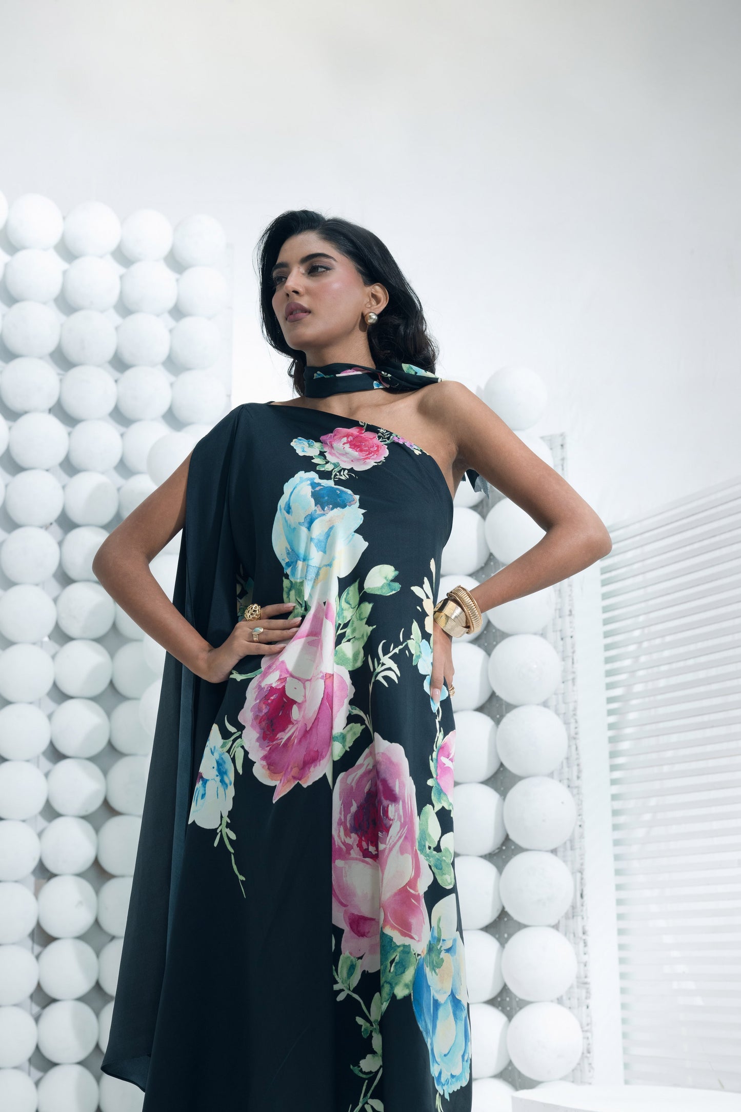 Shyla Black One Shoulder Dress