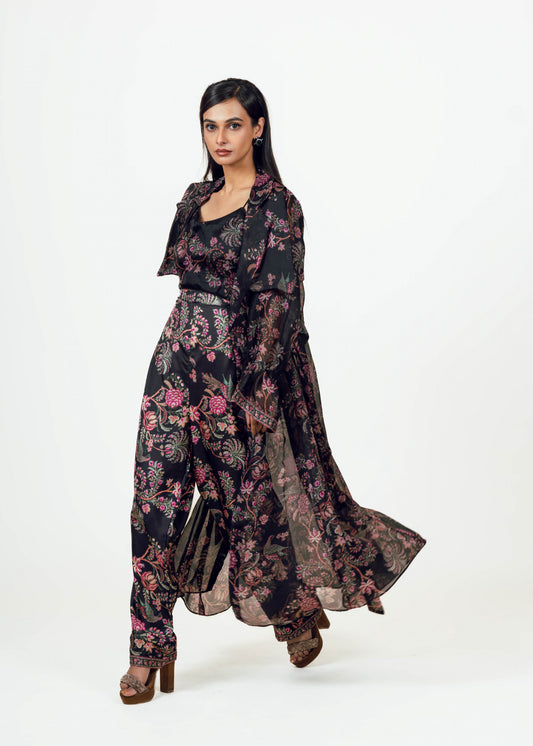 Alka Trench and Pant Set