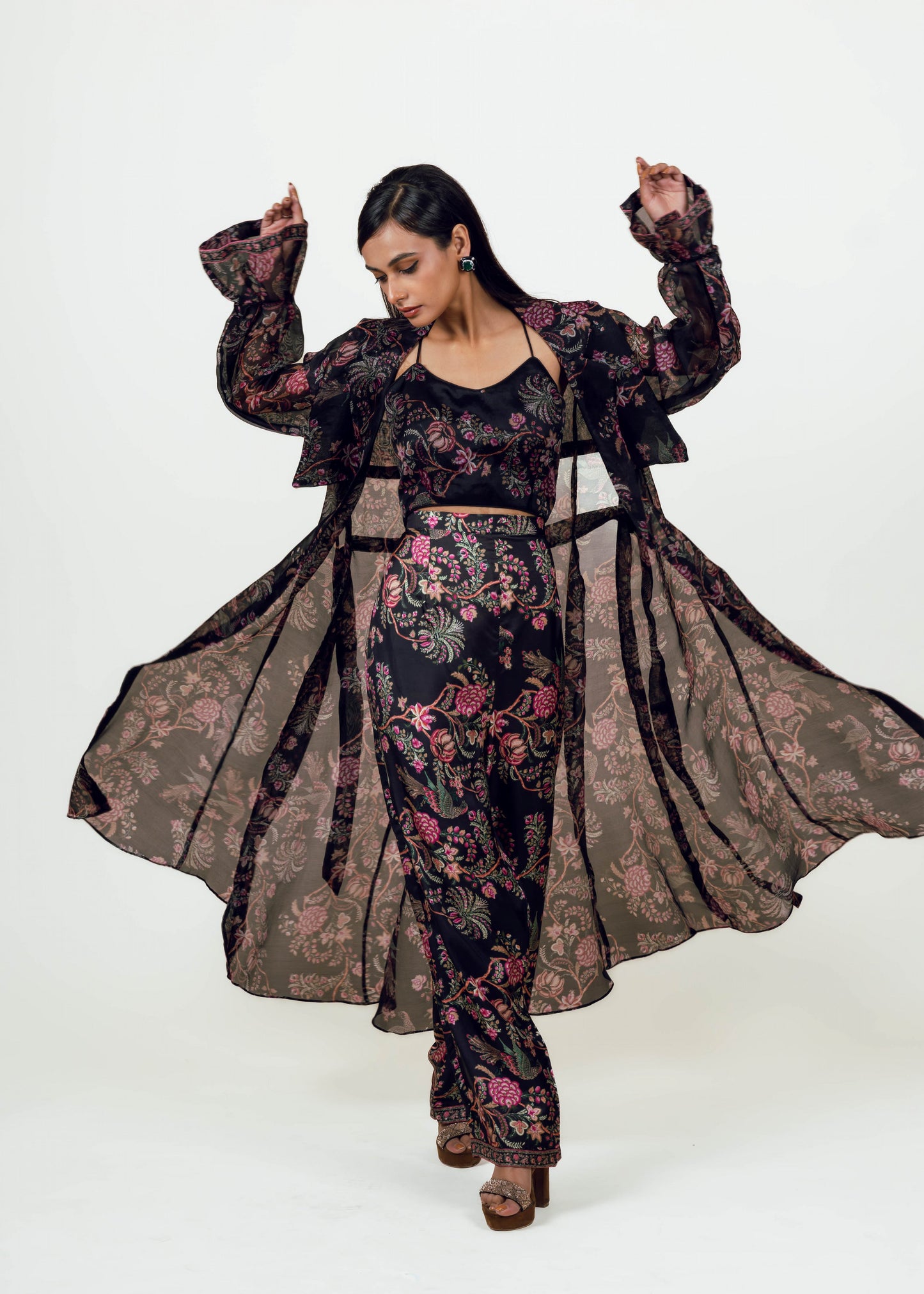 Alka Trench and Pant Set