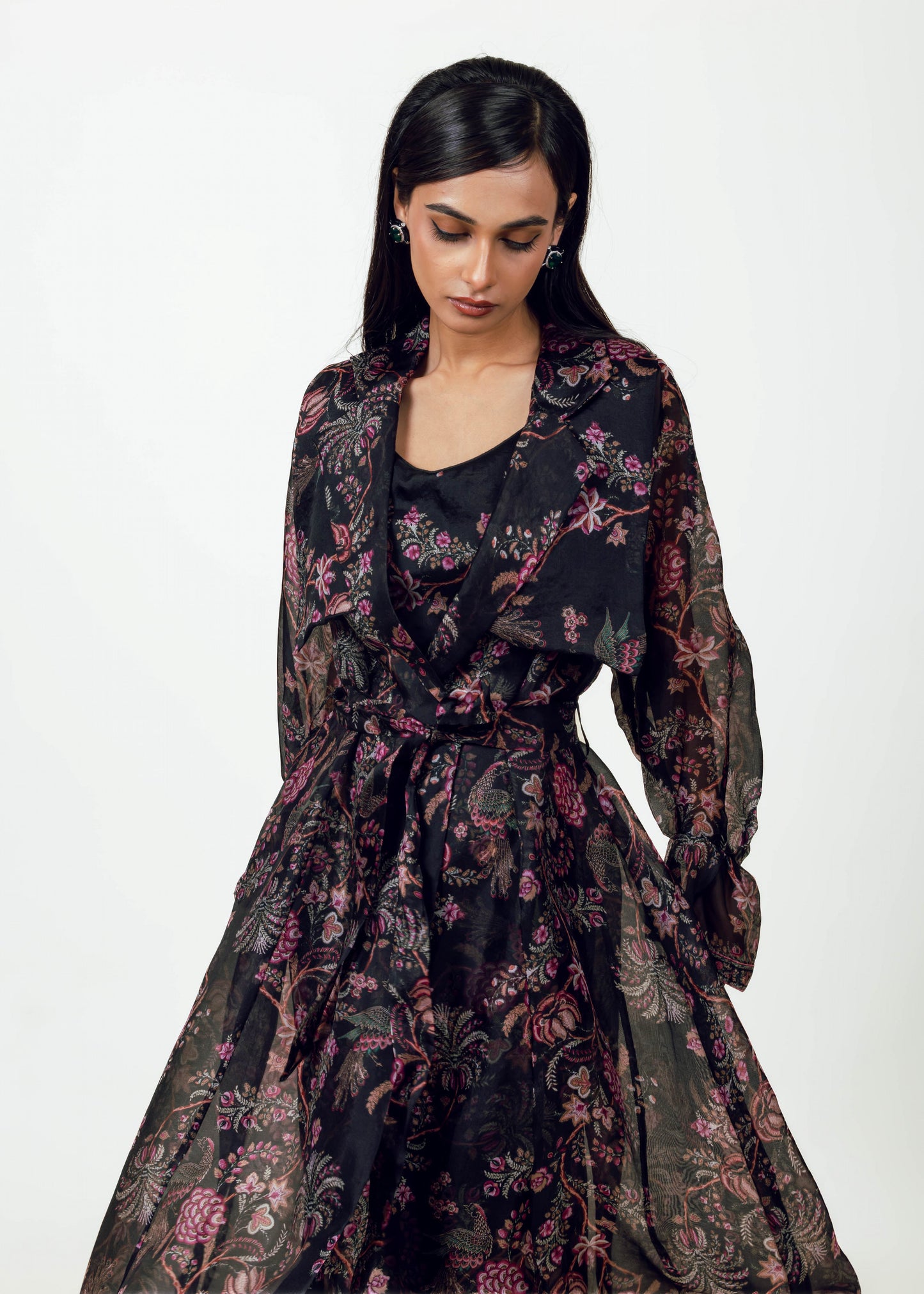 Alka Trench and Pant Set