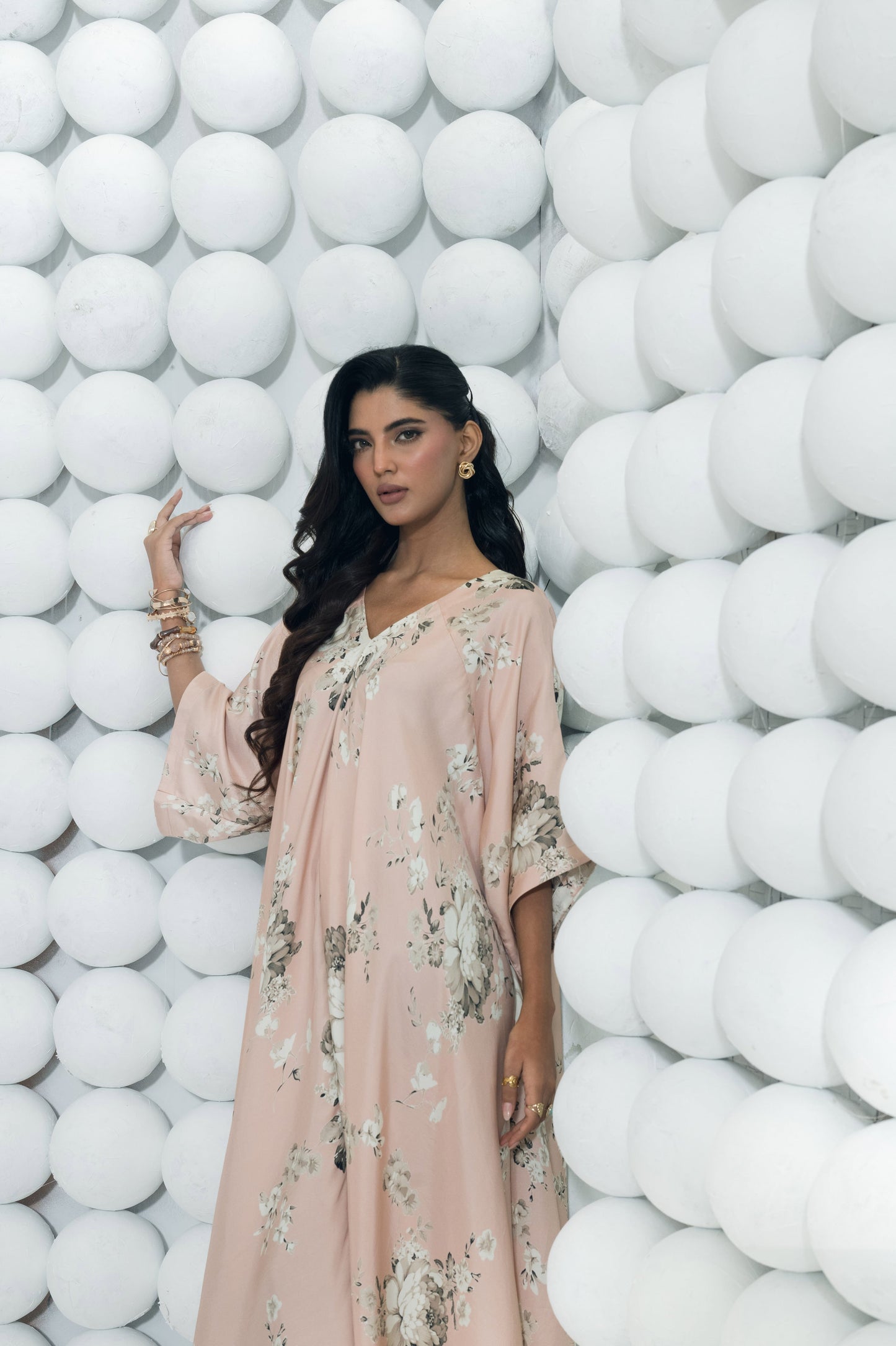 Tara Blossom Pink Asymmetric Midi Dress