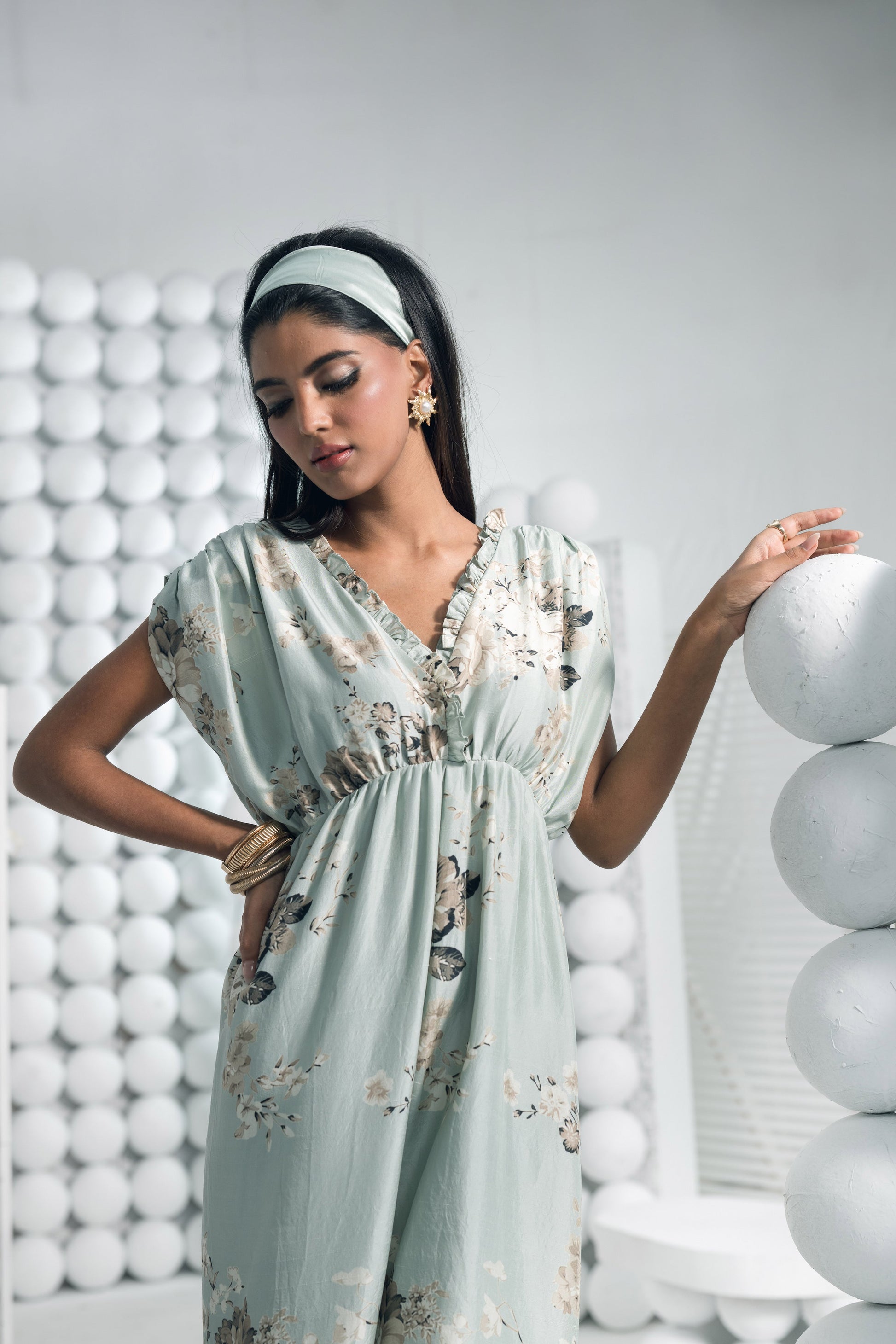 Tara Pearl Blue Jumpsuit