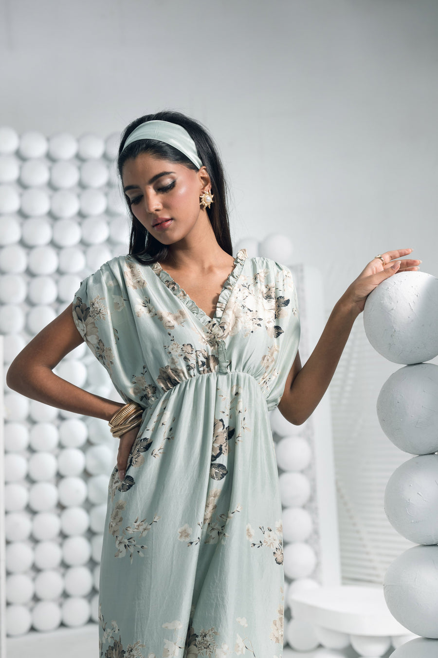 Tara Pearl Blue Jumpsuit