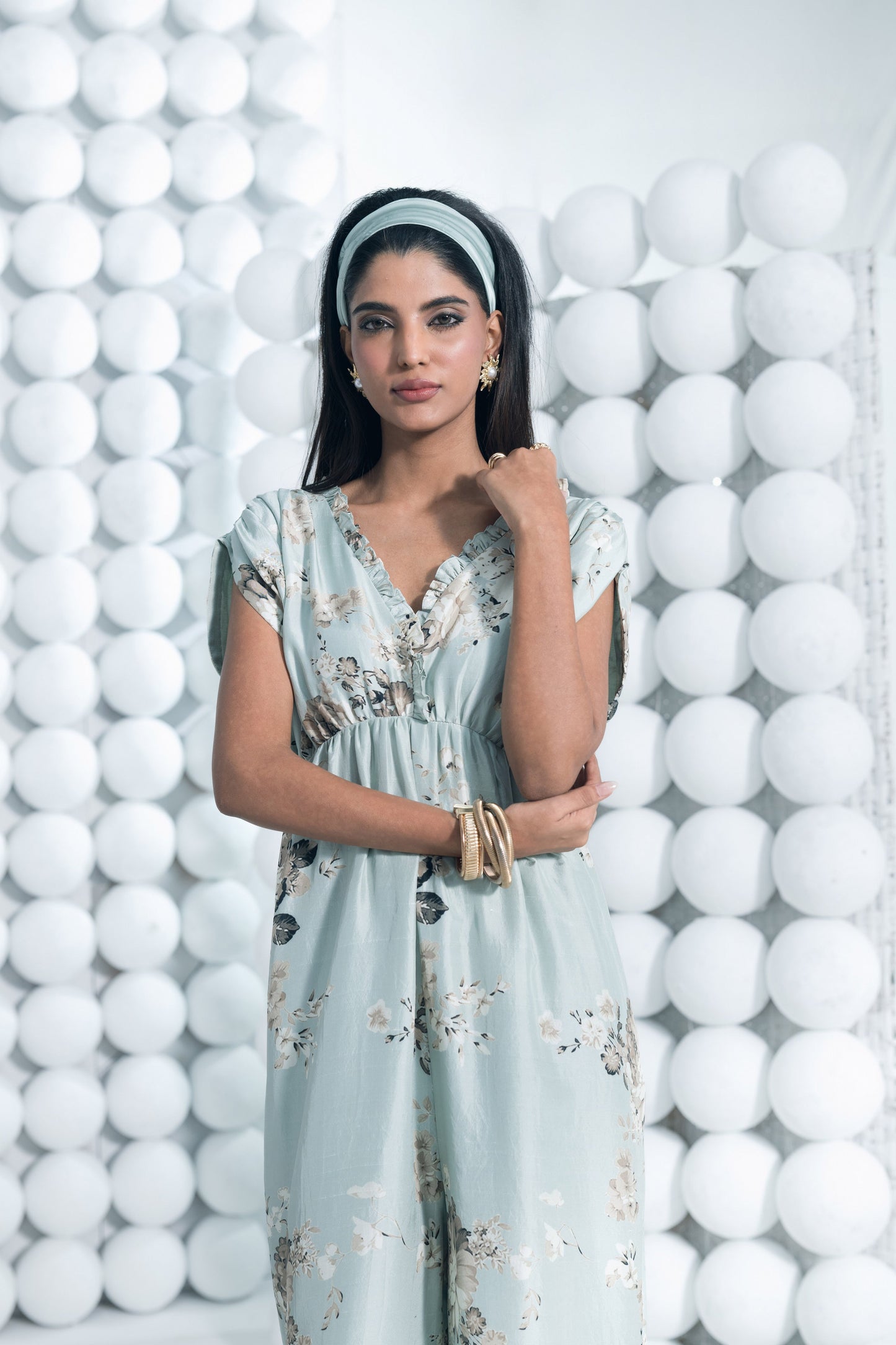 Tara Pearl Blue Jumpsuit