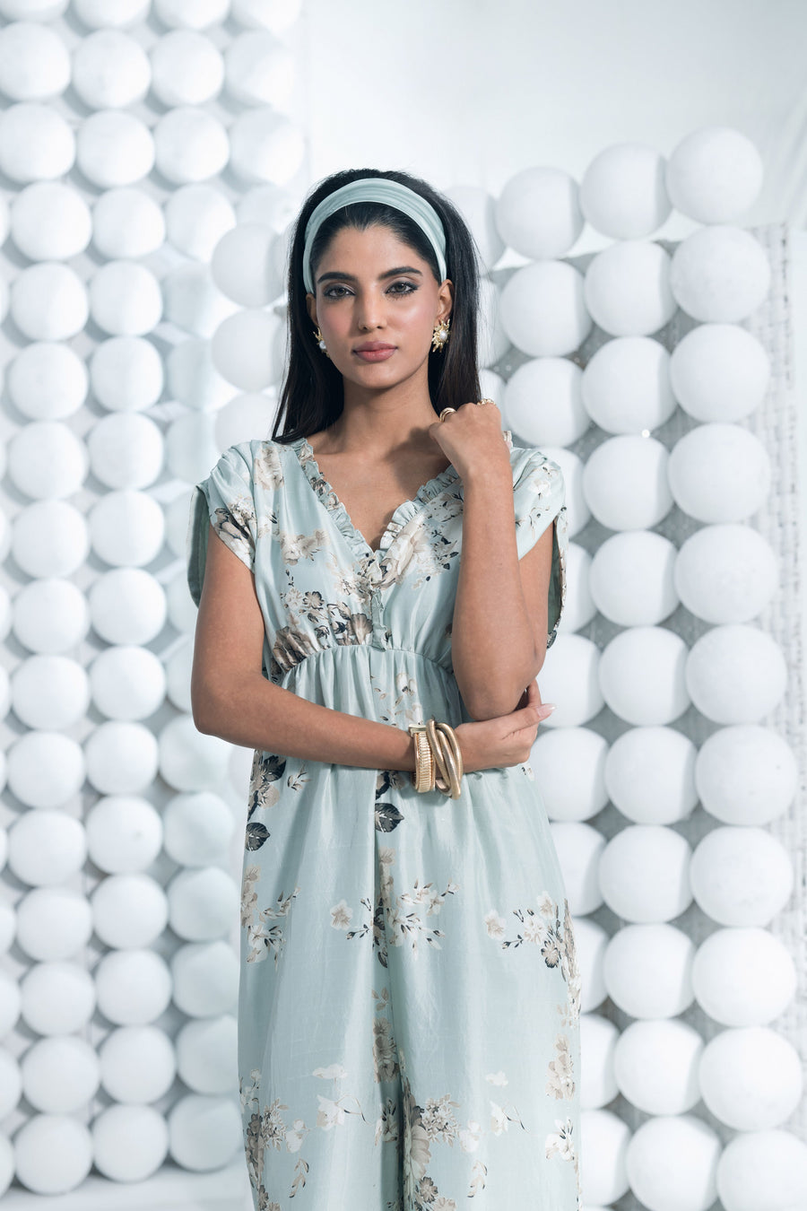 Tara Pearl Blue Jumpsuit