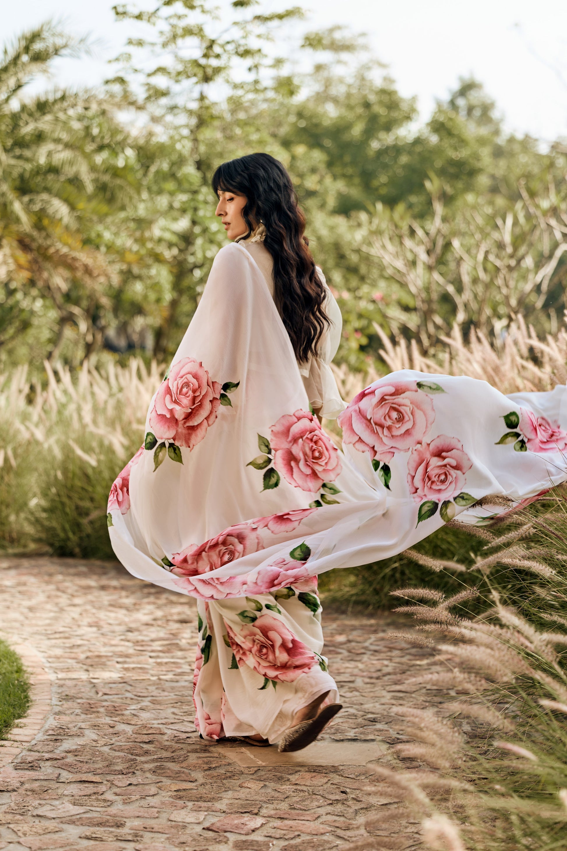 Helen White Saree - Studio 113 Indian designer saree for women