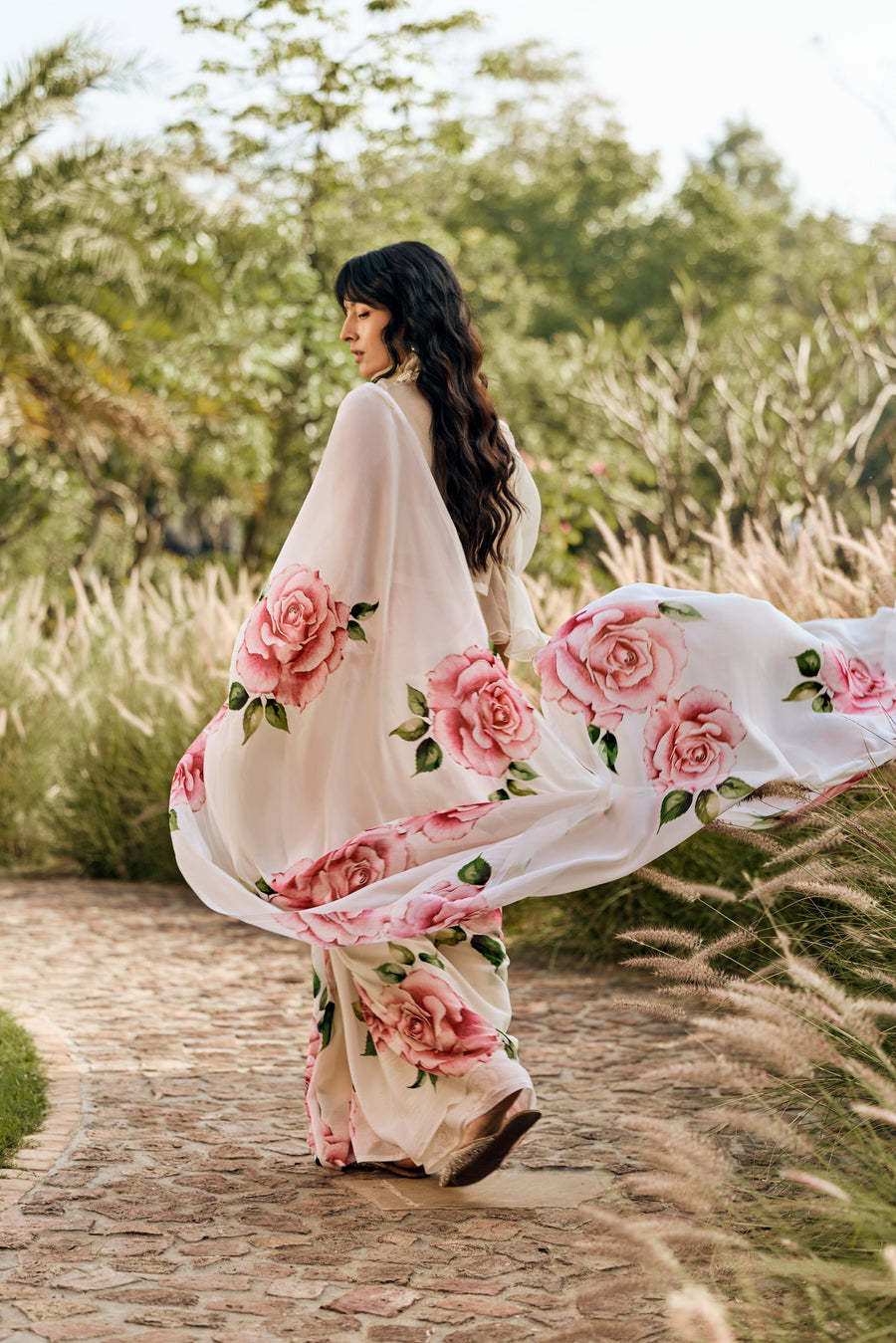 Helen White Saree - Studio 113 Indian designer saree for women