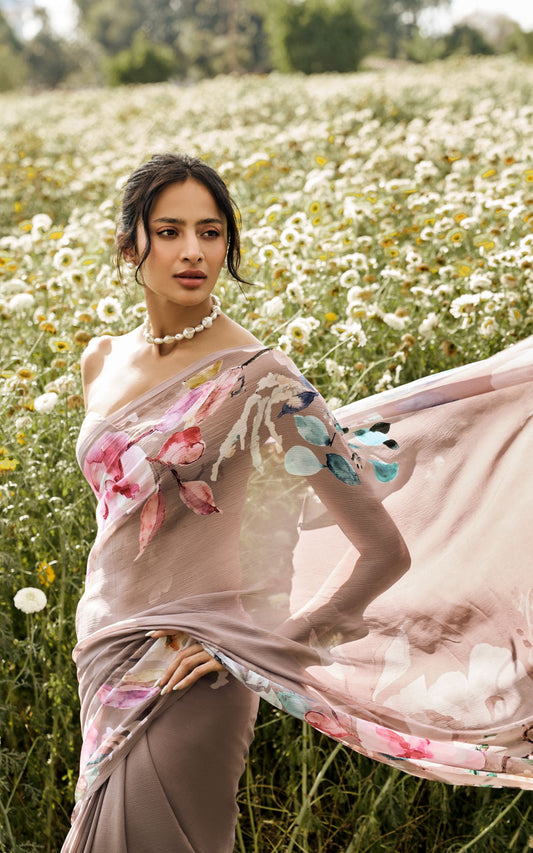 Julie Lavender Saree - Studio 113 Indian designer saree for women