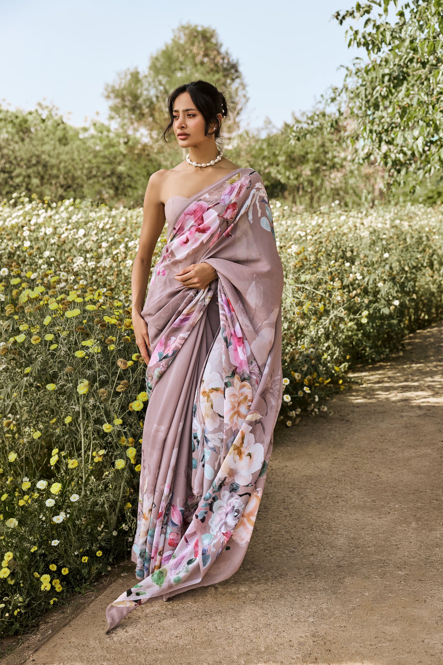 Julie Lavender Saree - Studio 113 Indian designer saree for women