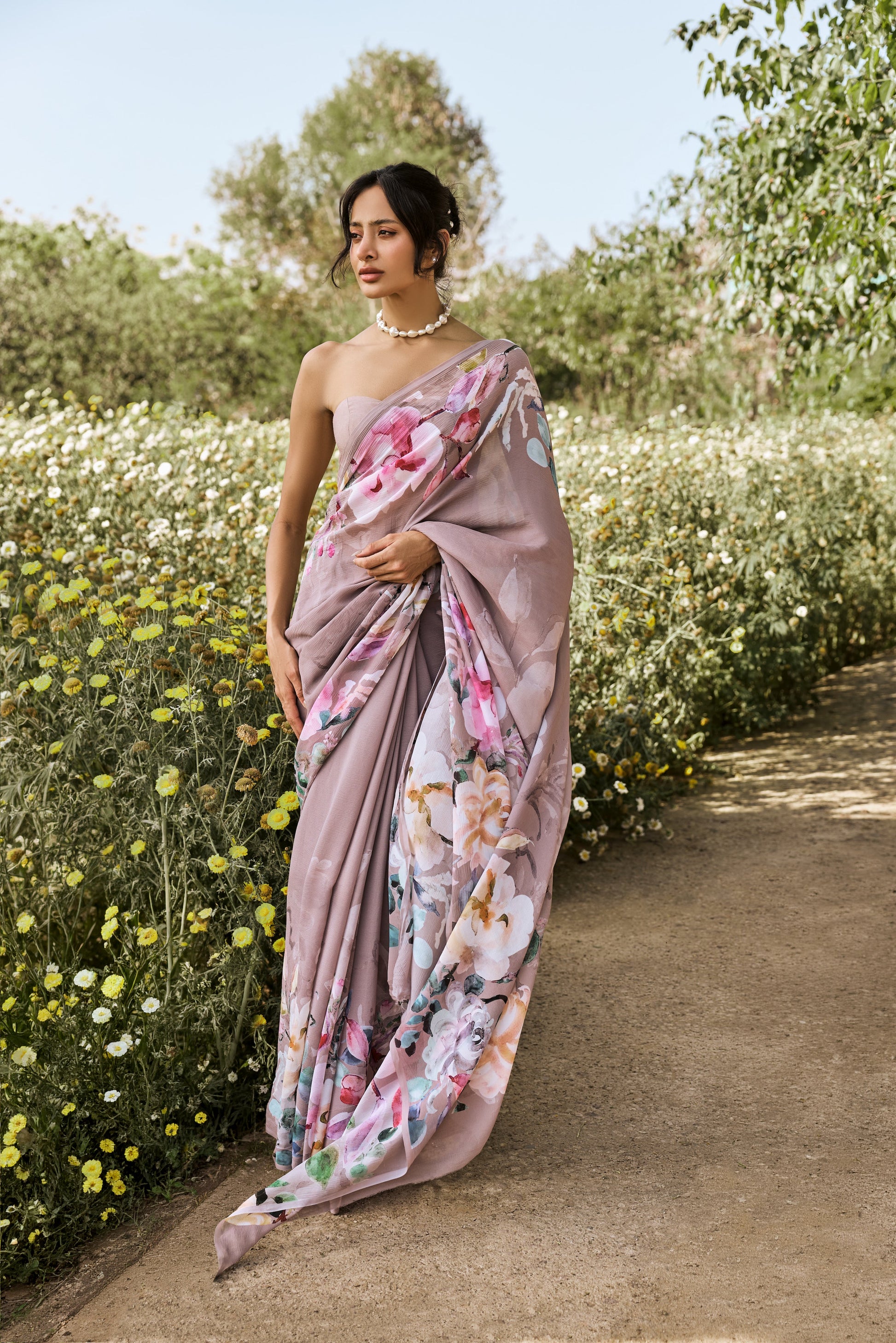 Julie Lavender Saree - Studio 113 Indian designer saree for women
