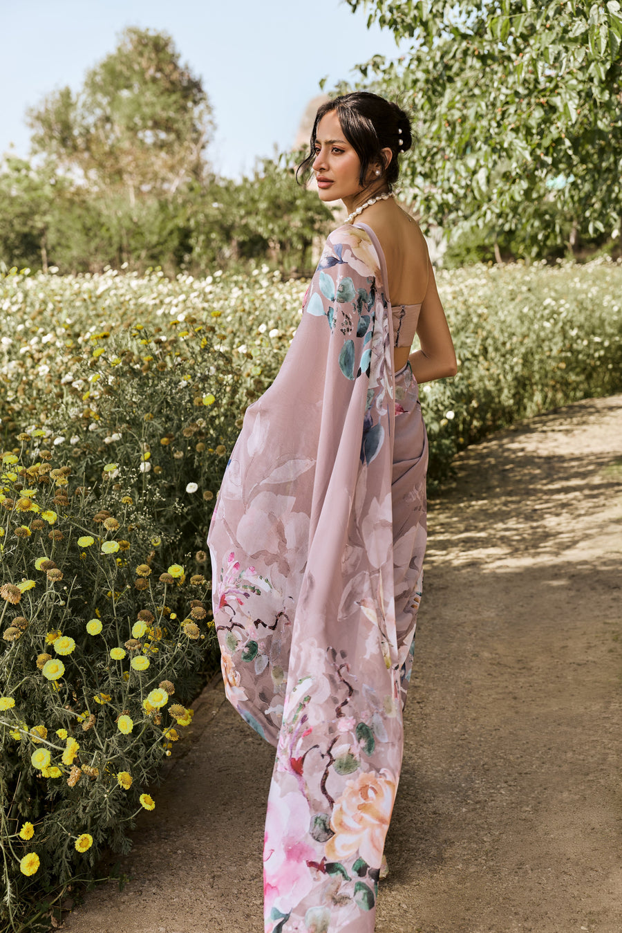 Julie Lavender Saree - Studio 113 Indian designer saree for women