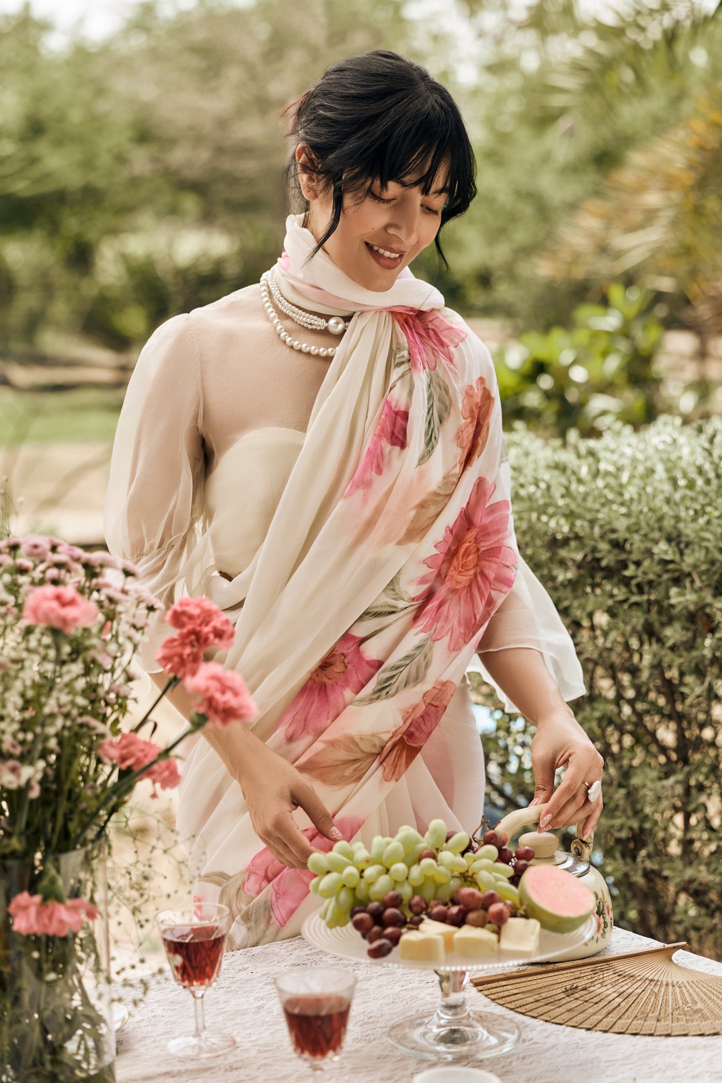 Vera White Saree - Studio 113 Indian designer saree for women